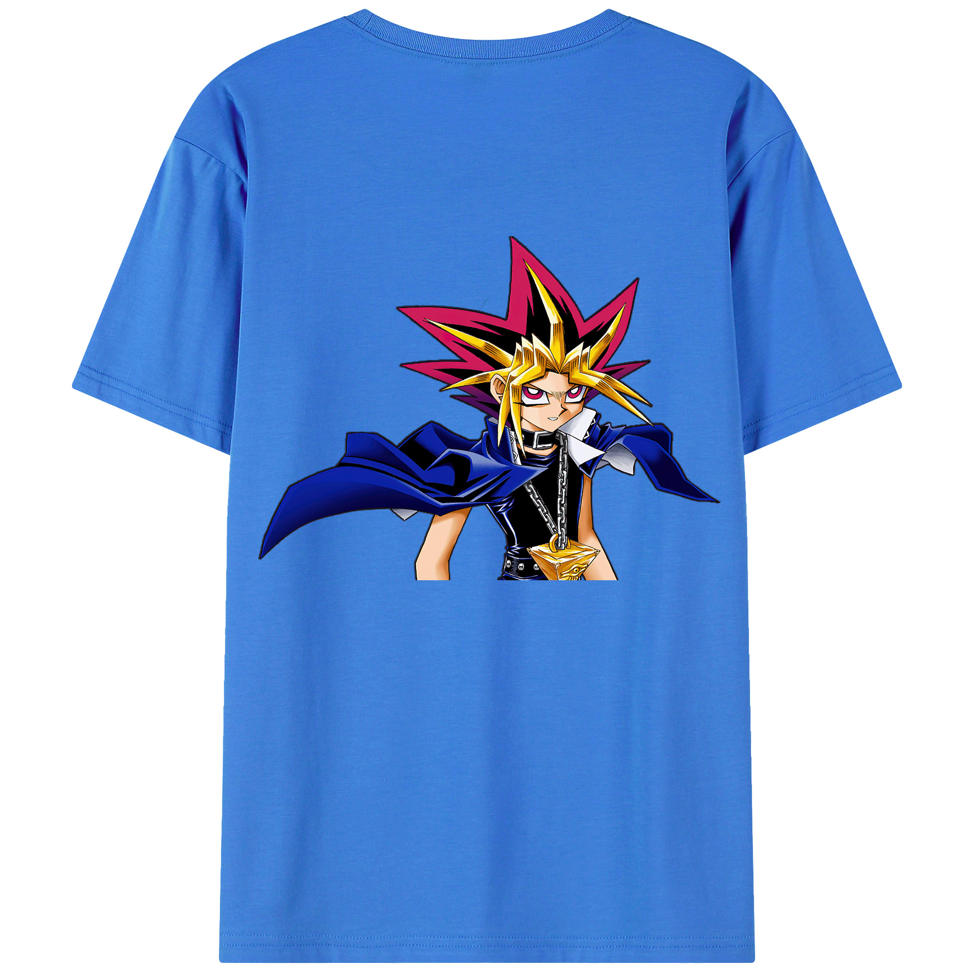 （画像用） 遊☆戯☆王 Yu-Gi-Oh! 綿100％ メンズ半袖Tシャツ（バックプリント） 通気性
