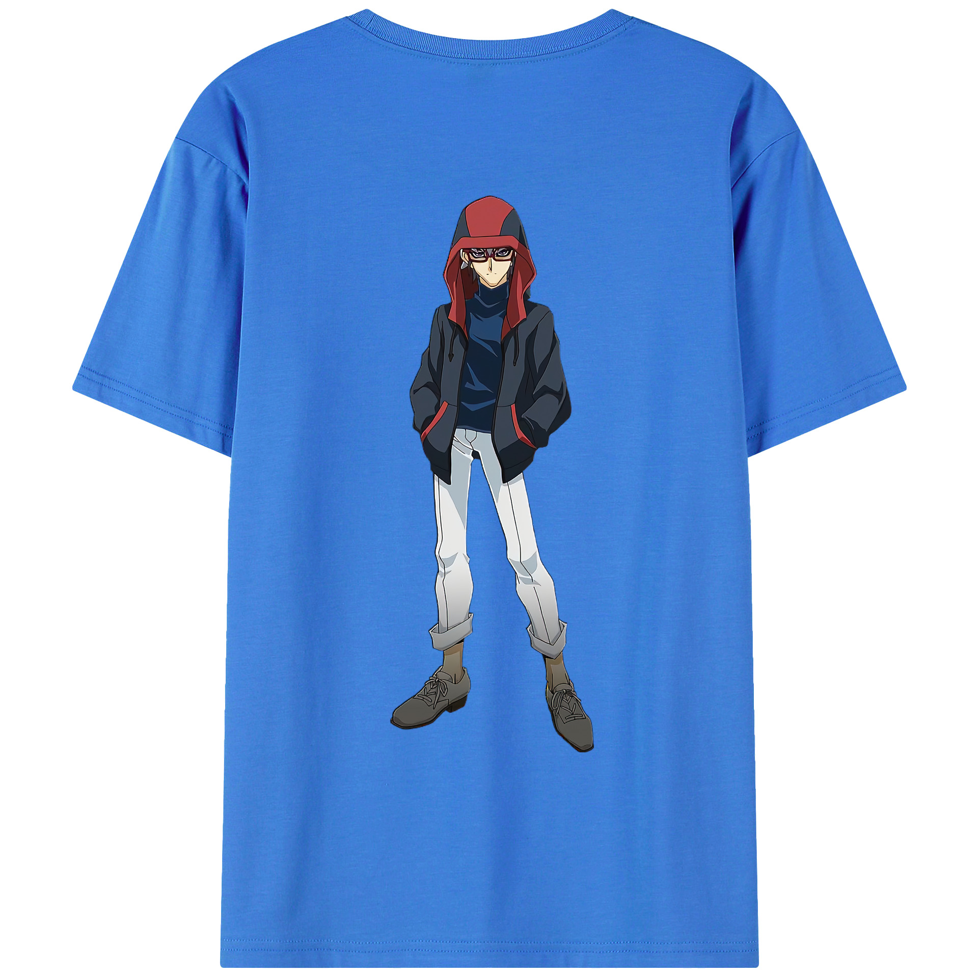 （画像用） 遊☆戯☆王 Yu-Gi-Oh! 綿100％ メンズ半袖Tシャツ（バックプリント） 通気性