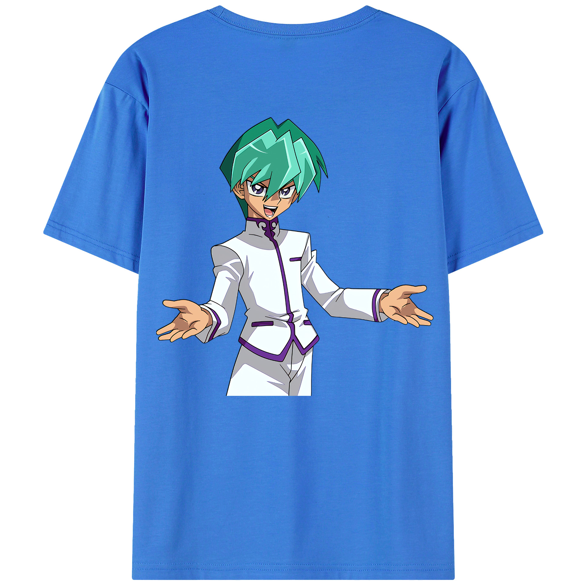 （画像用） 遊☆戯☆王 Yu-Gi-Oh! 綿100％ メンズ半袖Tシャツ（バックプリント） 通気性