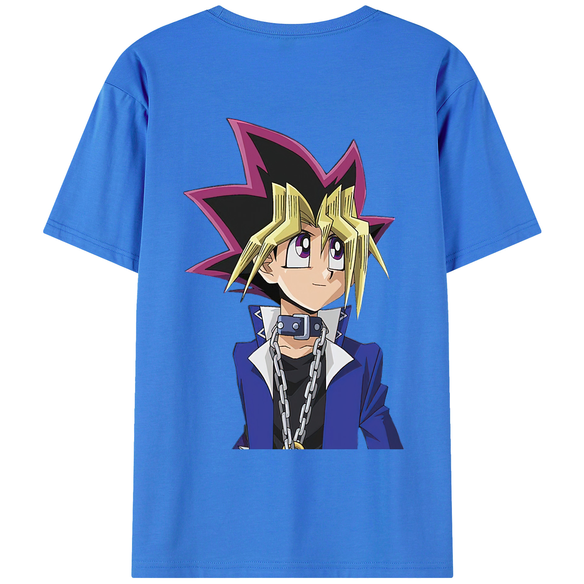 （画像用） 遊☆戯☆王 Yu-Gi-Oh! 綿100％ メンズ半袖Tシャツ（バックプリント） 通気性