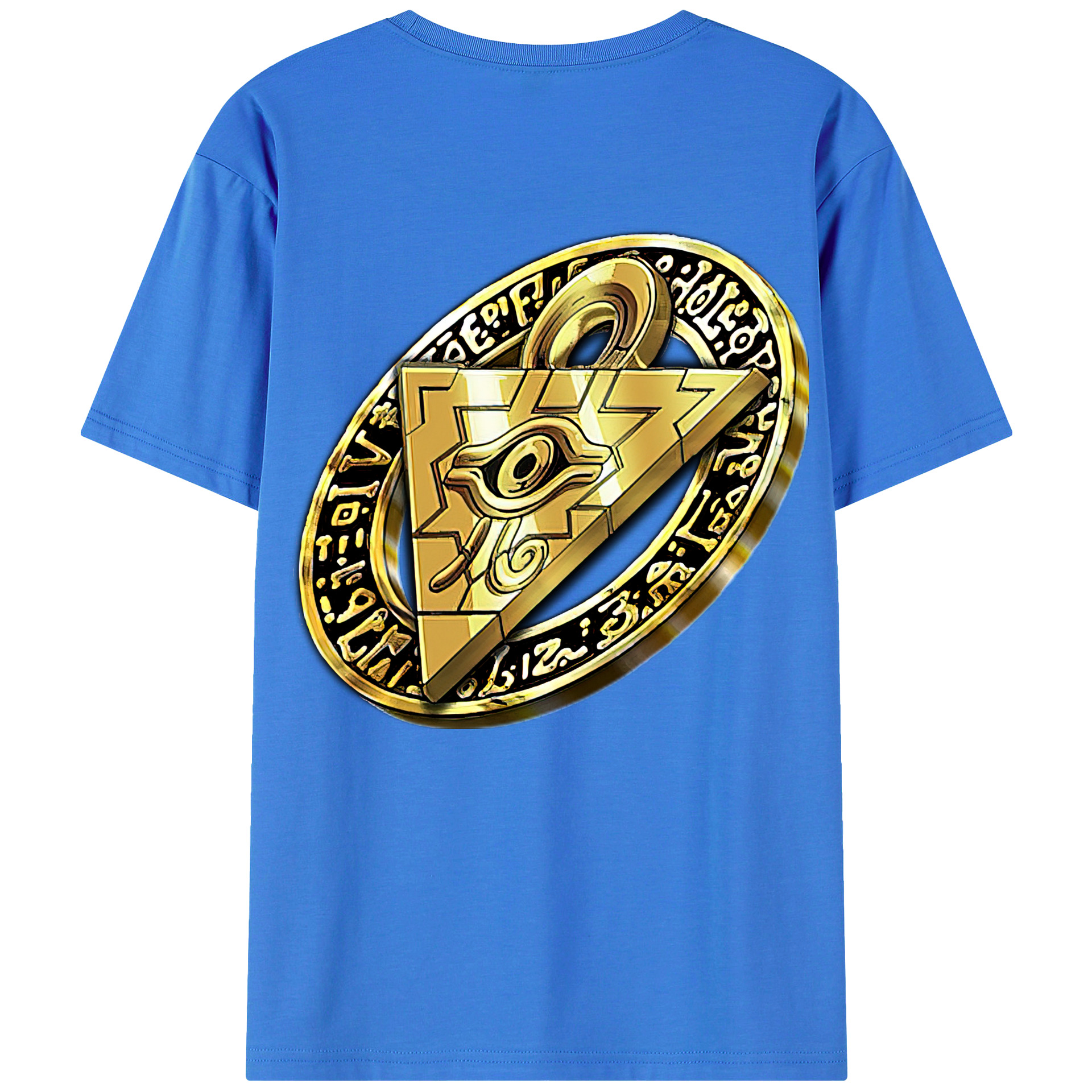 （画像用） 遊☆戯☆王 Yu-Gi-Oh! 綿100％ メンズ半袖Tシャツ（バックプリント） 通気性