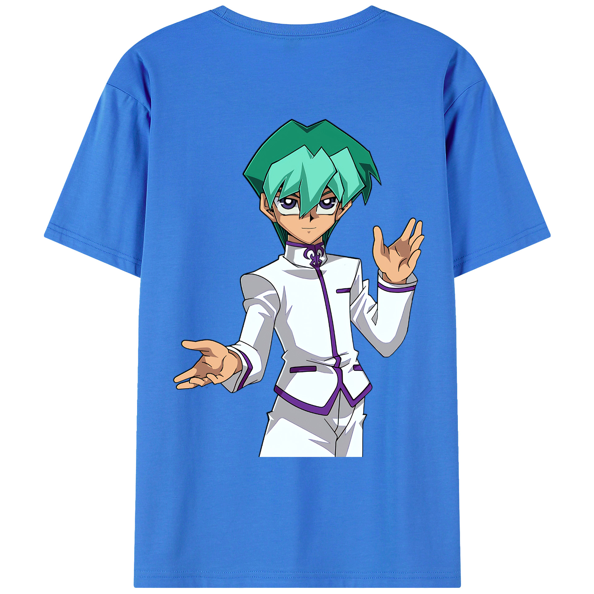 （画像用） 遊☆戯☆王 Yu-Gi-Oh! 綿100％ メンズ半袖Tシャツ（バックプリント） 通気性