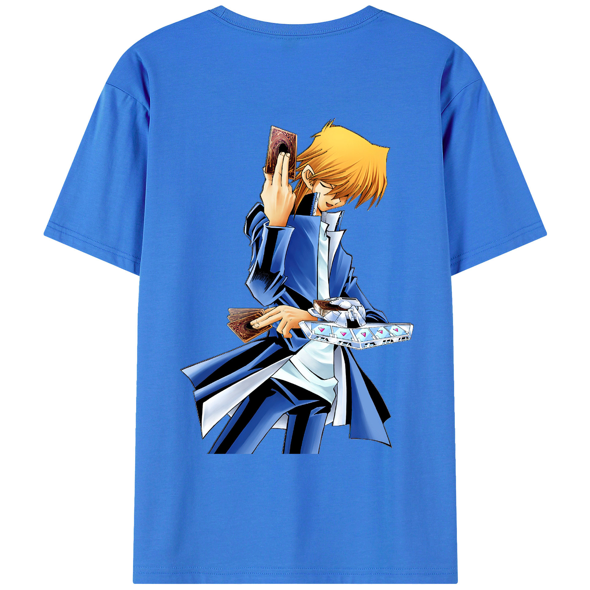 （画像用） 遊☆戯☆王 Yu-Gi-Oh! 綿100％ メンズ半袖Tシャツ（バックプリント） 通気性