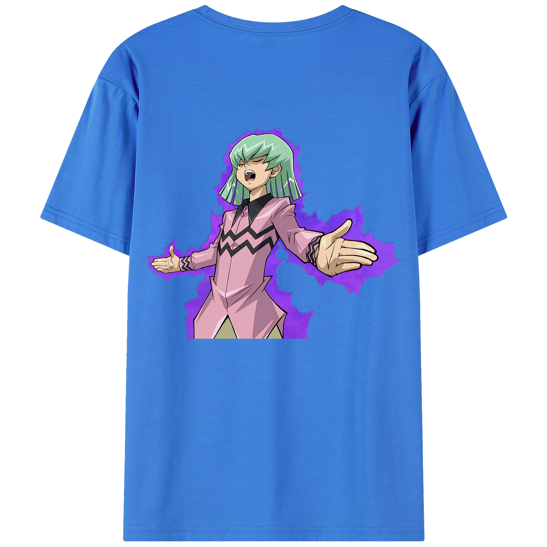 （画像用） 遊☆戯☆王 Yu-Gi-Oh! 綿100％ メンズ半袖Tシャツ（バックプリント） 通気性