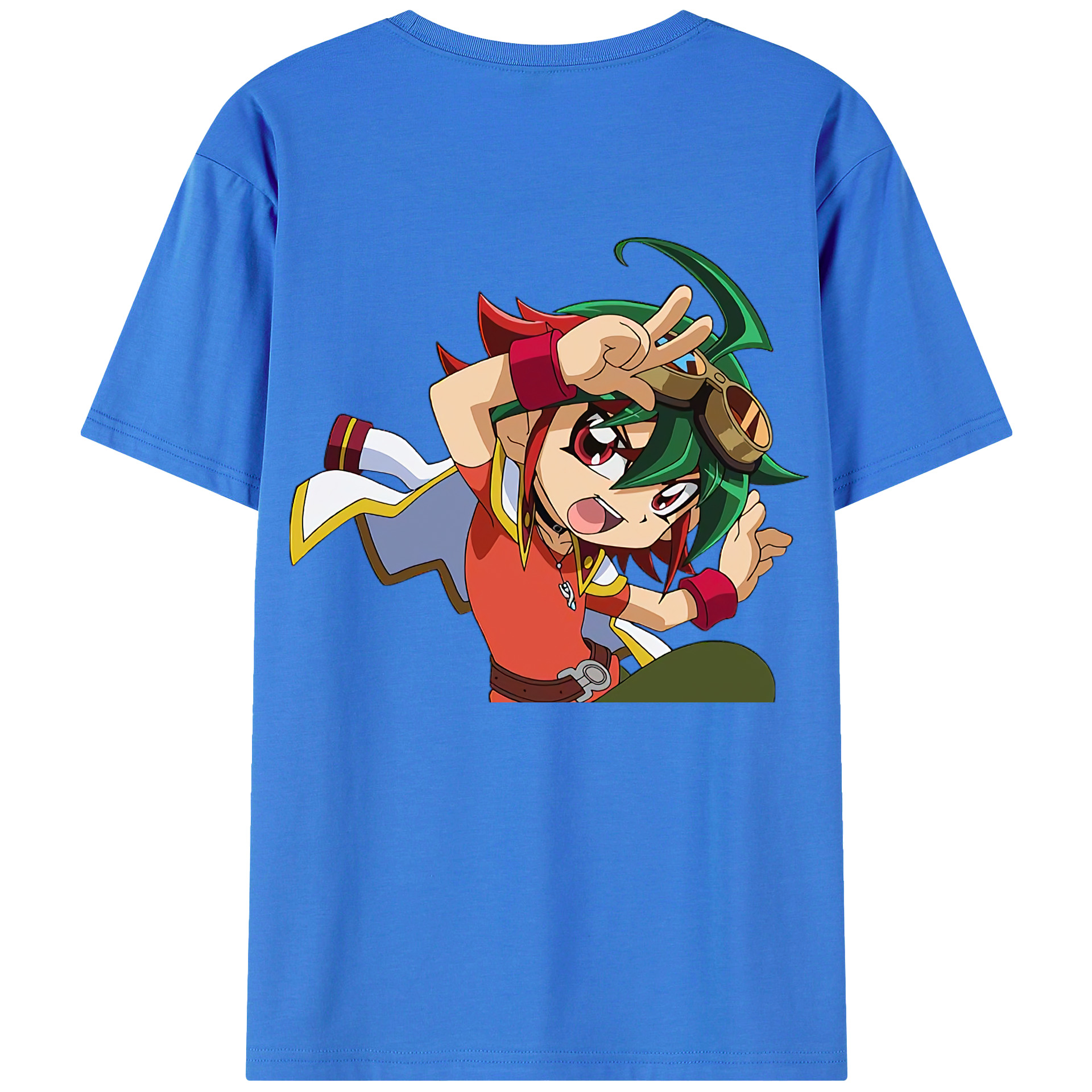 （画像用） 遊☆戯☆王 Yu-Gi-Oh! 綿100％ メンズ半袖Tシャツ（バックプリント） 通気性
