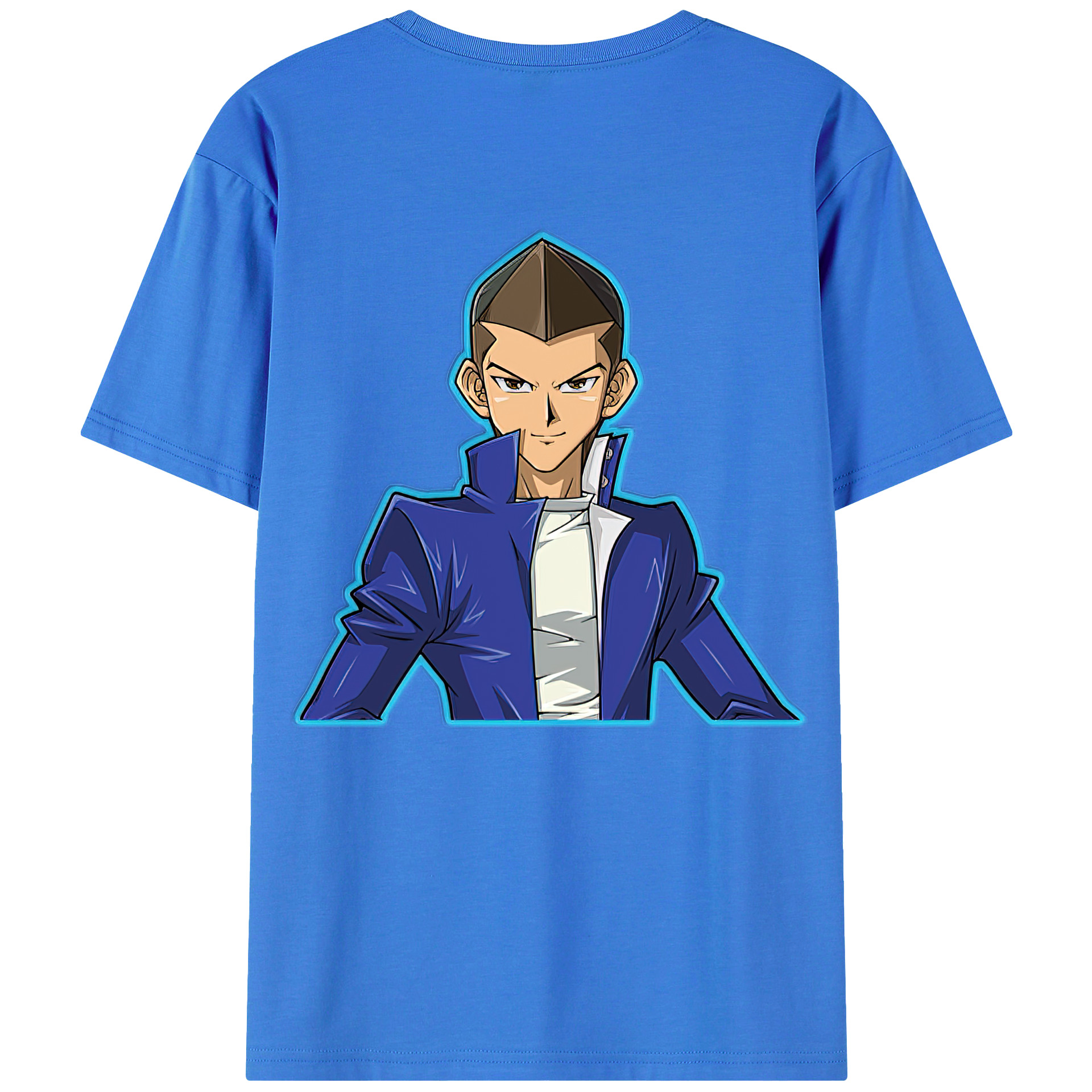 （画像用） 遊☆戯☆王 Yu-Gi-Oh! 綿100％ メンズ半袖Tシャツ（バックプリント） 通気性