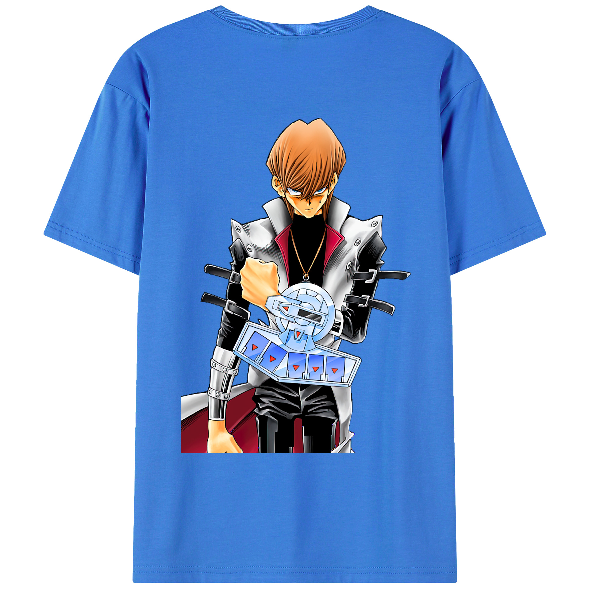 （画像用） 遊☆戯☆王 Yu-Gi-Oh! 綿100％ メンズ半袖Tシャツ（バックプリント） 通気性
