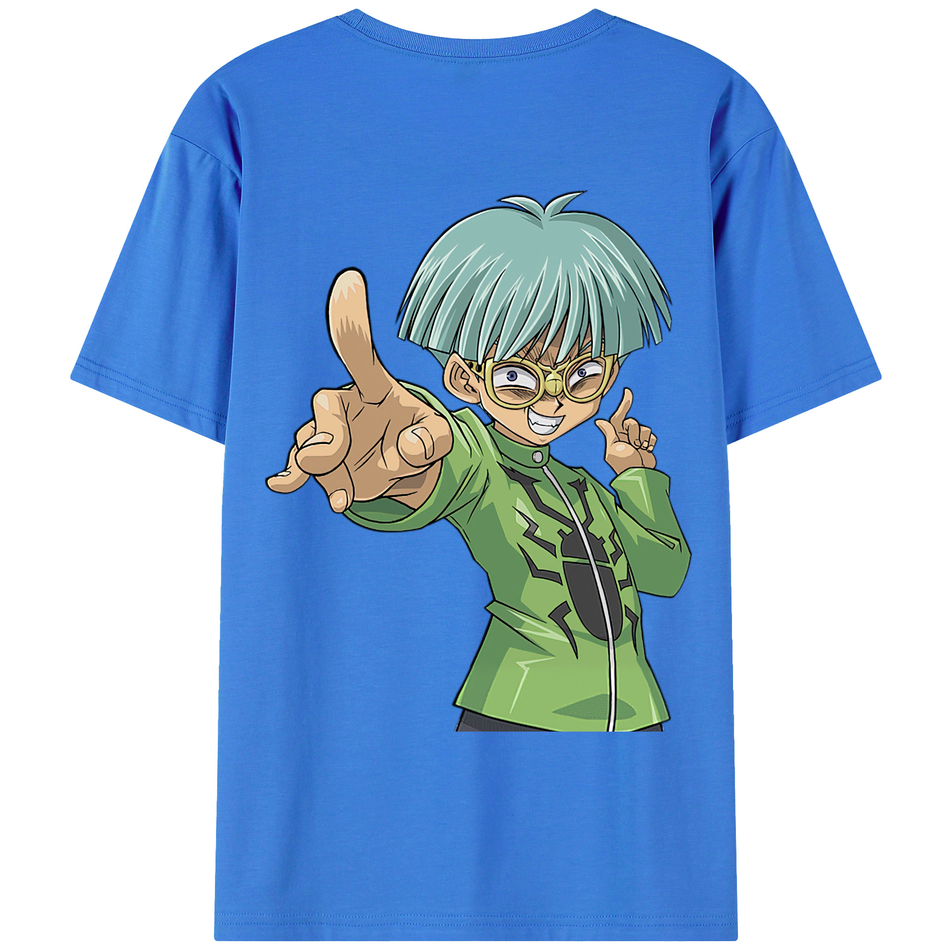（画像用） 遊☆戯☆王 Yu-Gi-Oh! 綿100％ メンズ半袖Tシャツ（バックプリント） 通気性
