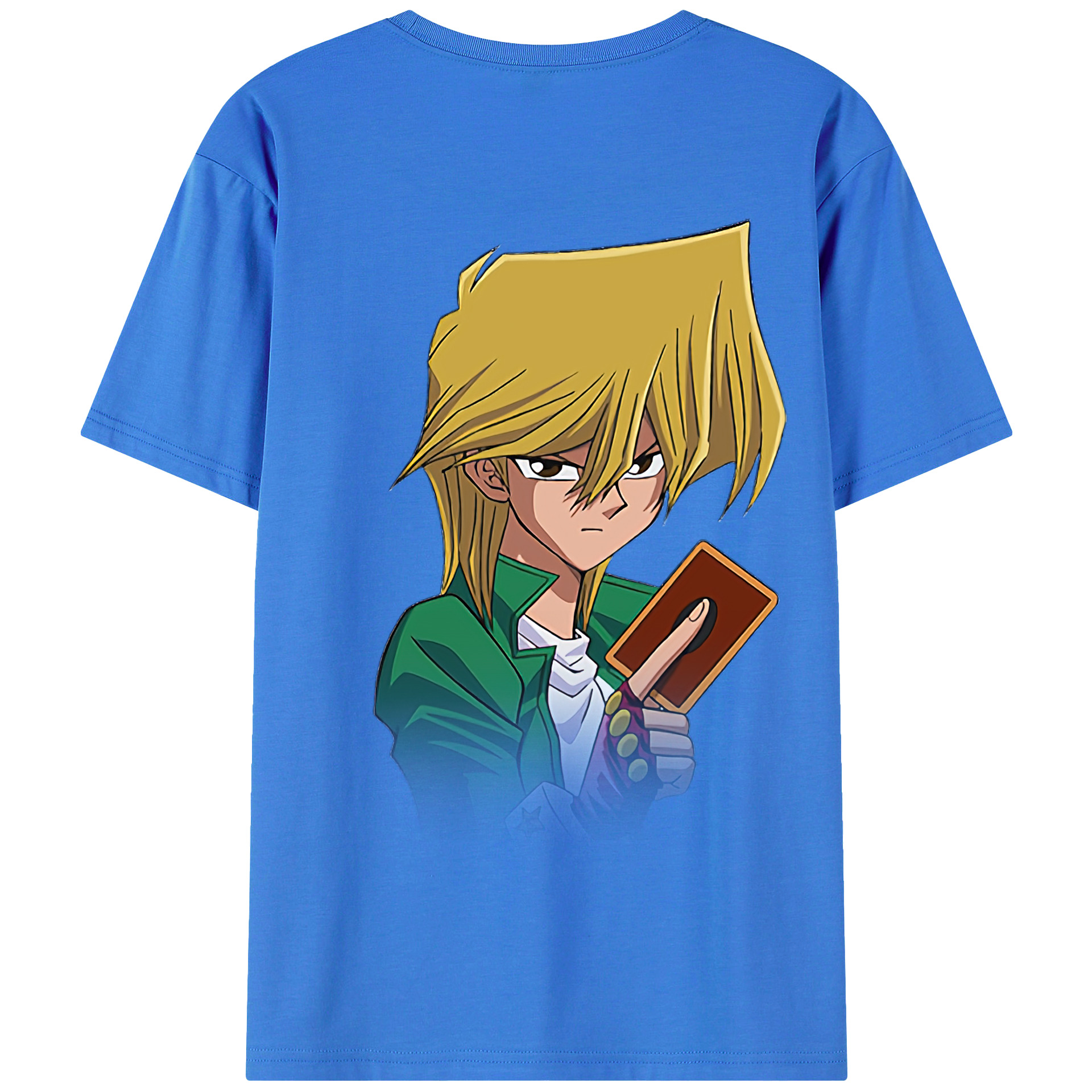 （画像用） 遊☆戯☆王 Yu-Gi-Oh! 綿100％ メンズ半袖Tシャツ（バックプリント） 通気性