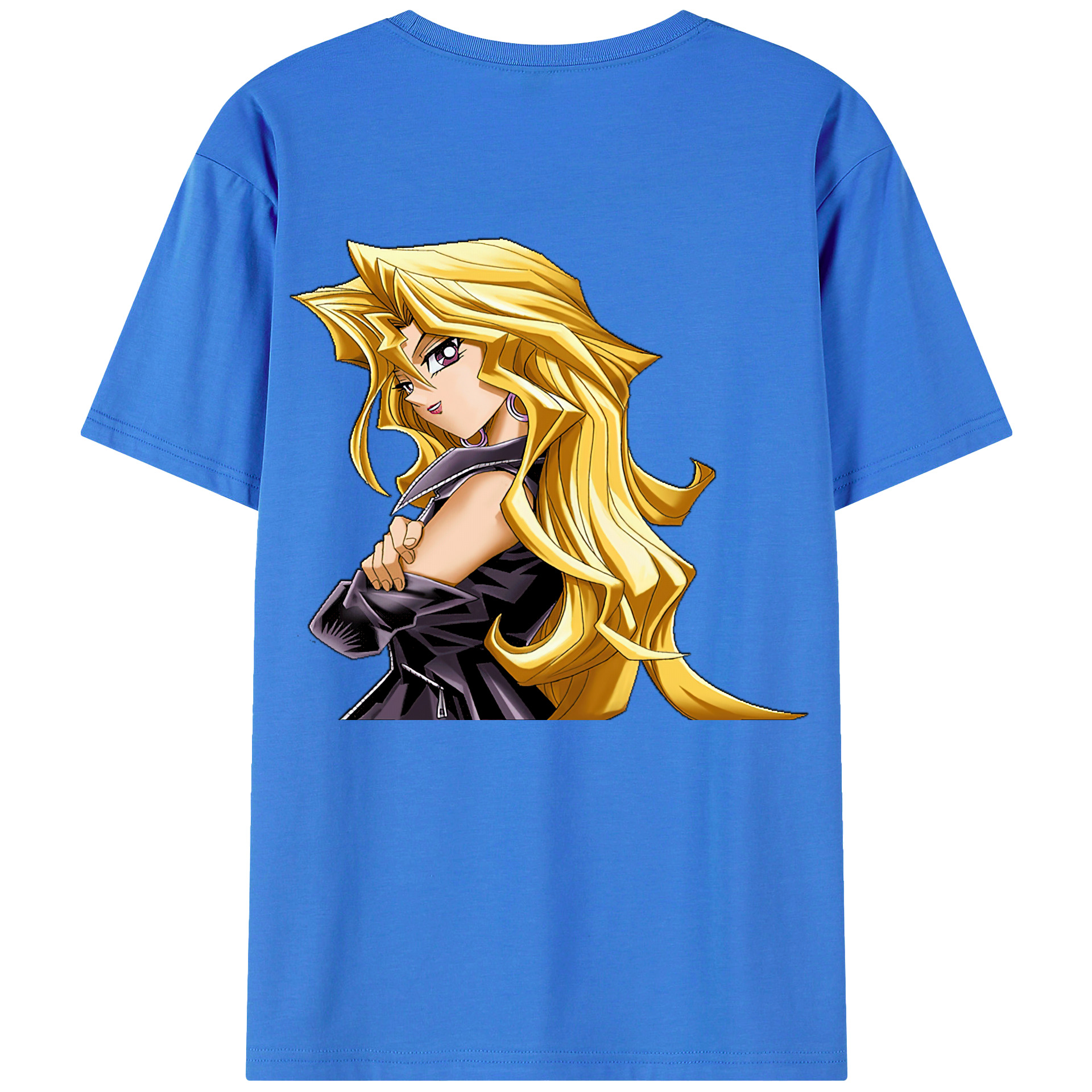 （画像用） 遊☆戯☆王 Yu-Gi-Oh! 綿100％ メンズ半袖Tシャツ（バックプリント） 通気性