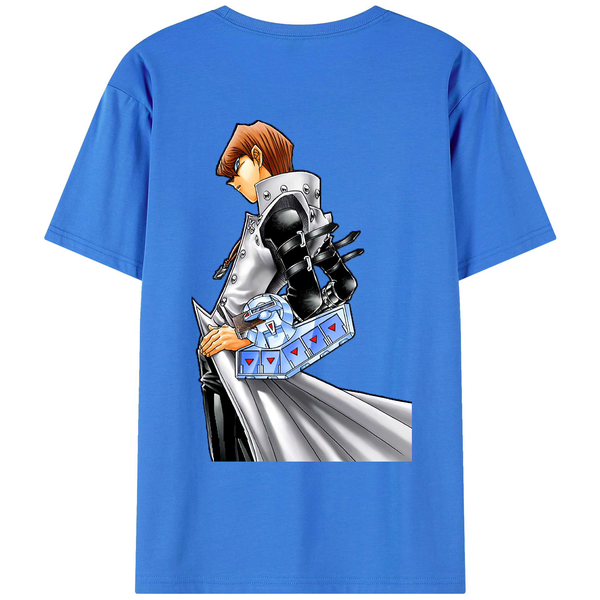 （画像用） 遊☆戯☆王 Yu-Gi-Oh! 綿100％ メンズ半袖Tシャツ（バックプリント） 通気性