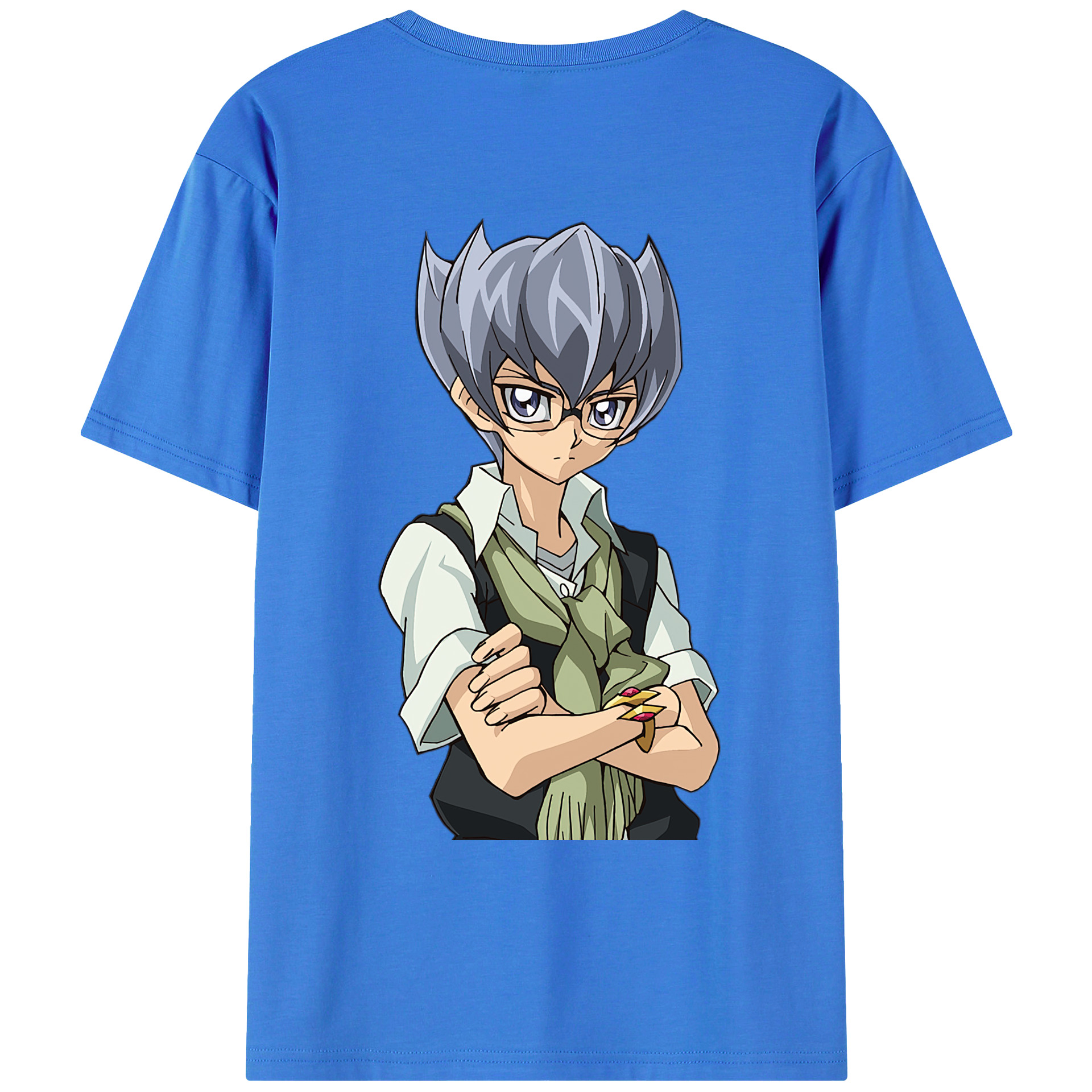 （画像用） 遊☆戯☆王 Yu-Gi-Oh! 綿100％ メンズ半袖Tシャツ（バックプリント） 通気性