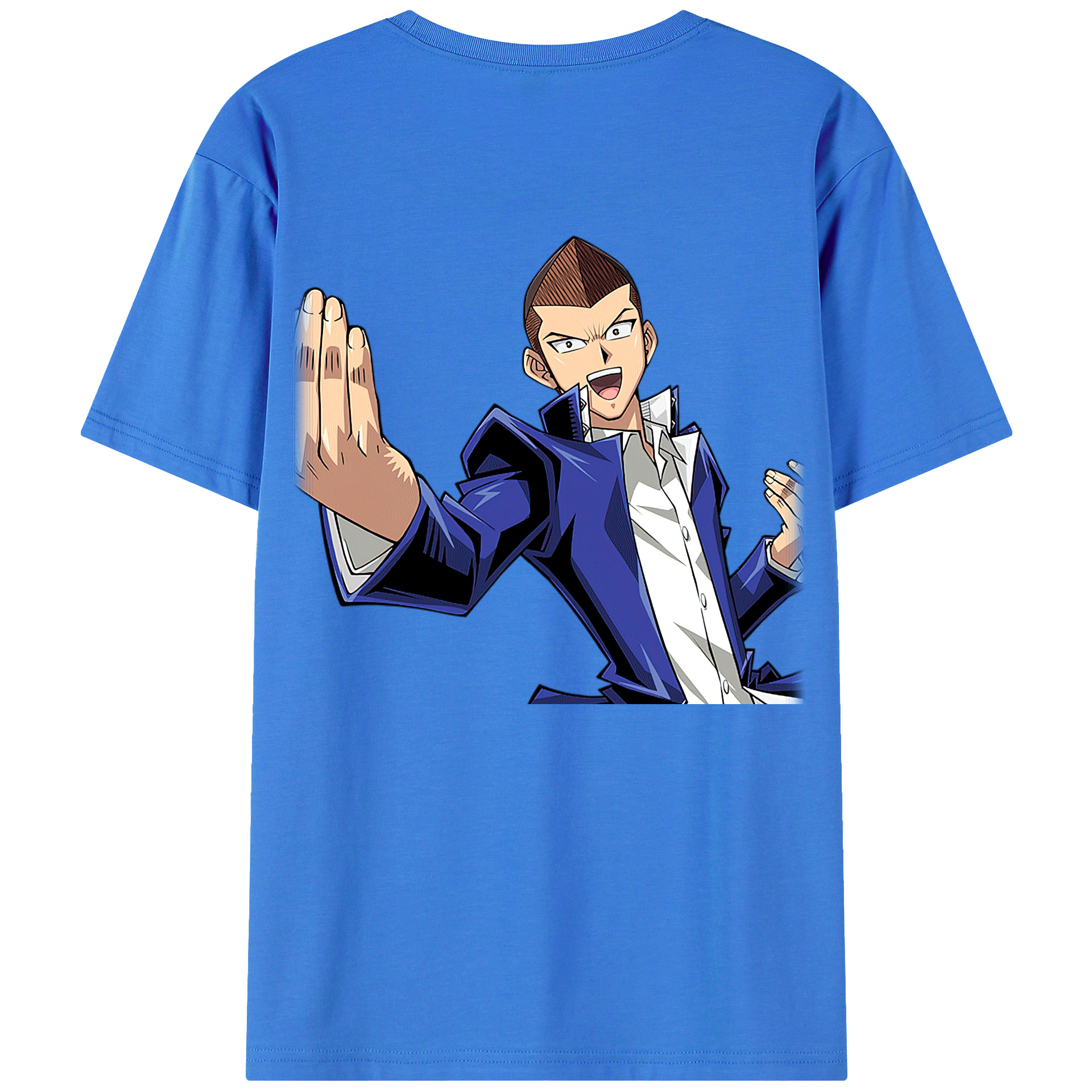 （画像用） 遊☆戯☆王 Yu-Gi-Oh! 綿100％ メンズ半袖Tシャツ（バックプリント） 通気性