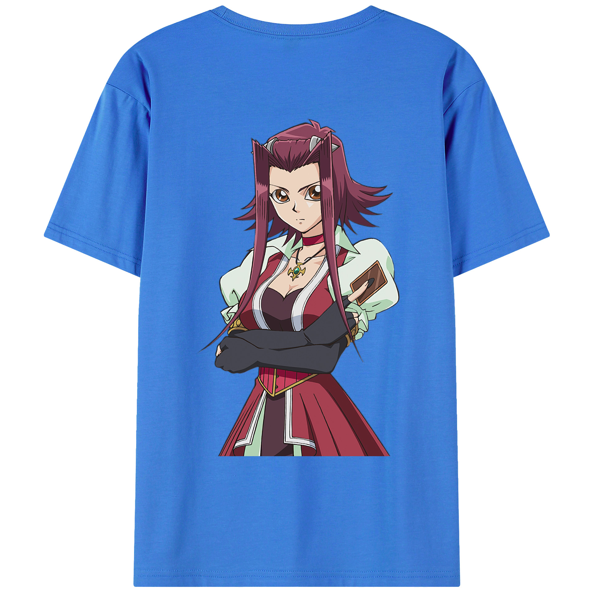 （画像用） 遊☆戯☆王 Yu-Gi-Oh! 綿100％ メンズ半袖Tシャツ（バックプリント） 通気性