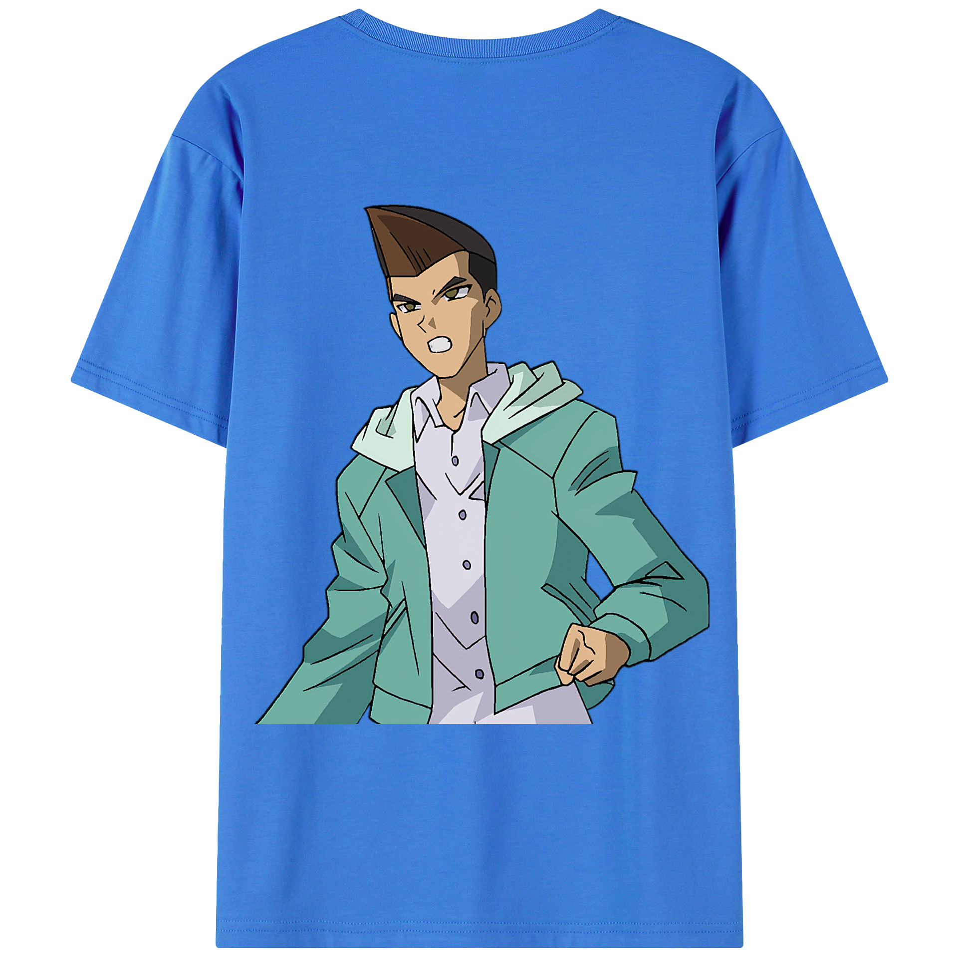 （画像用） 遊☆戯☆王 Yu-Gi-Oh! 綿100％ メンズ半袖Tシャツ（バックプリント） 通気性