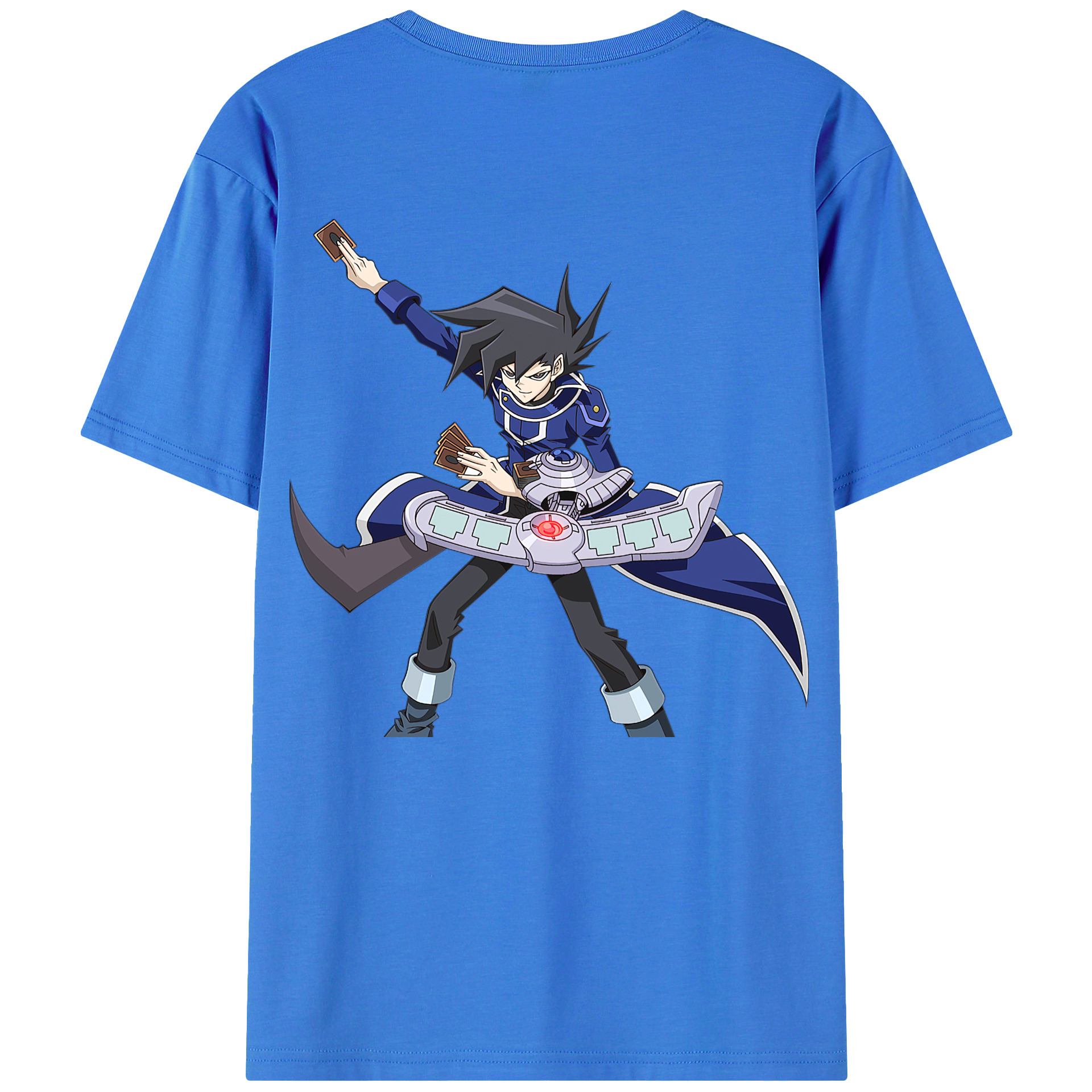 （画像用） 遊☆戯☆王 Yu-Gi-Oh! 綿100％ メンズ半袖Tシャツ（バックプリント） 通気性