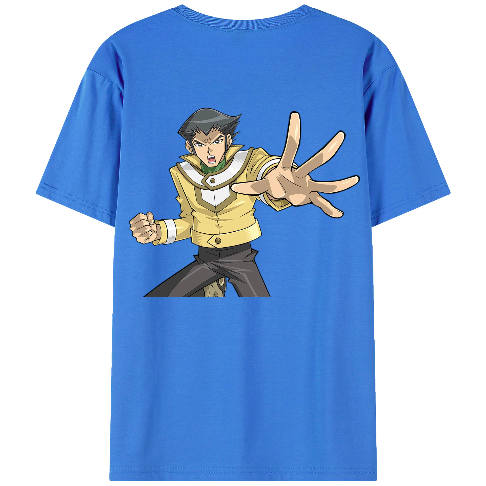 （画像用） 遊☆戯☆王 Yu-Gi-Oh! 綿100％ メンズ半袖Tシャツ（バックプリント） 通気性