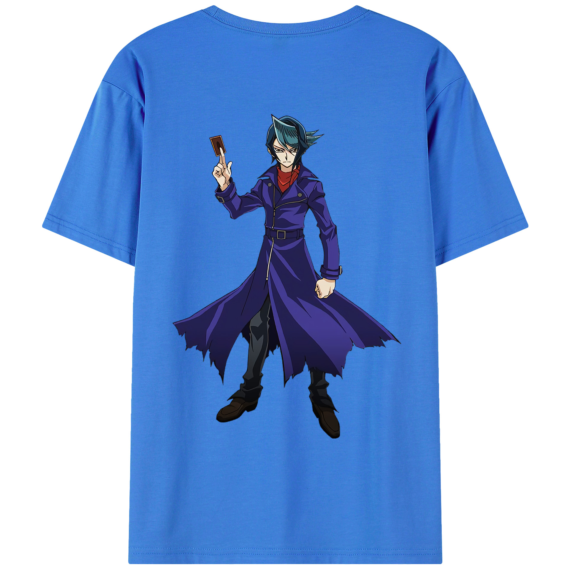 （画像用） 遊☆戯☆王 Yu-Gi-Oh! 綿100％ メンズ半袖Tシャツ（バックプリント） 通気性