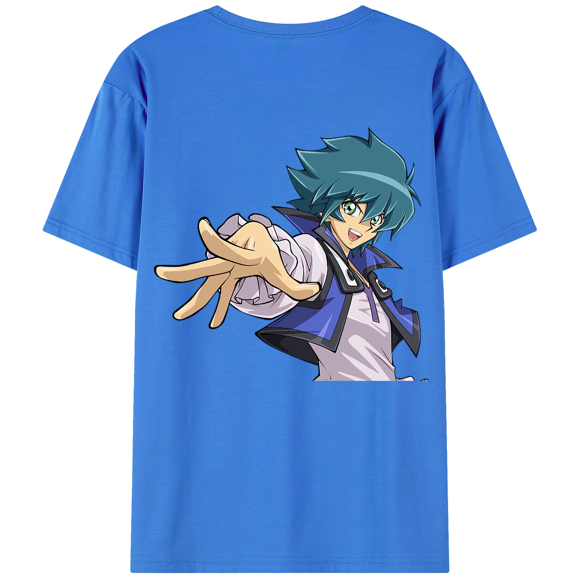 （画像用） 遊☆戯☆王 Yu-Gi-Oh! 綿100％ メンズ半袖Tシャツ（バックプリント） 通気性