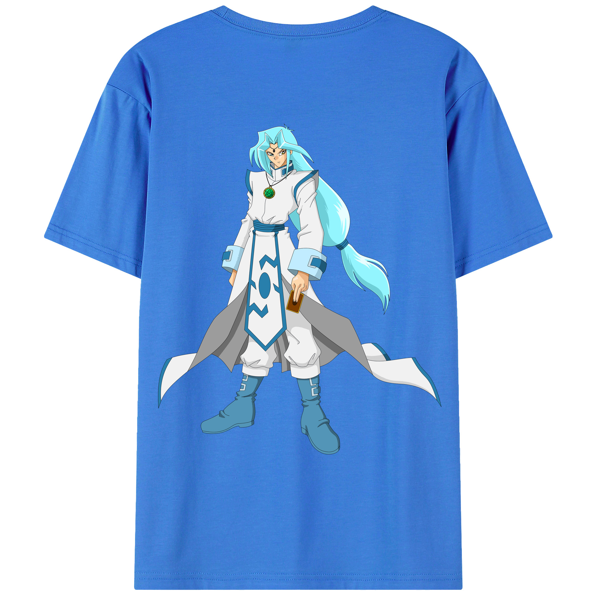 （画像用） 遊☆戯☆王 Yu-Gi-Oh! 綿100％ メンズ半袖Tシャツ（バックプリント） 通気性