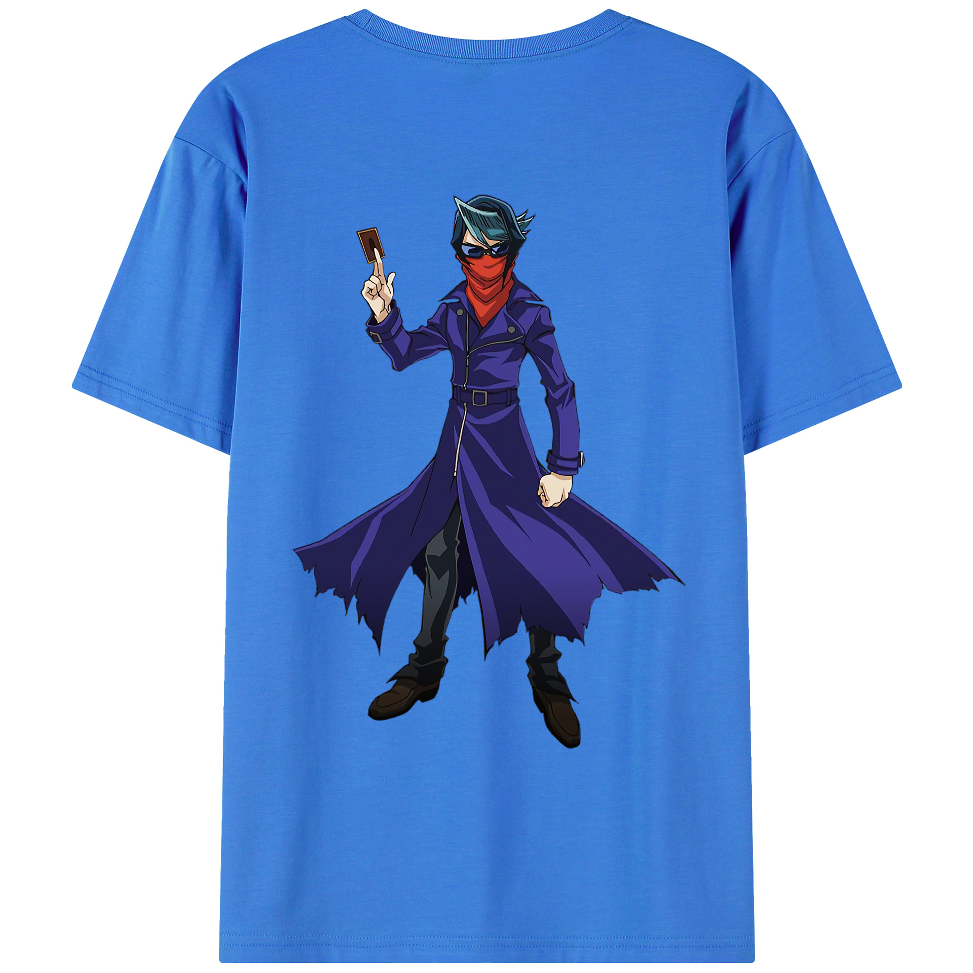（画像用） 遊☆戯☆王 Yu-Gi-Oh! 綿100％ メンズ半袖Tシャツ（バックプリント） 通気性