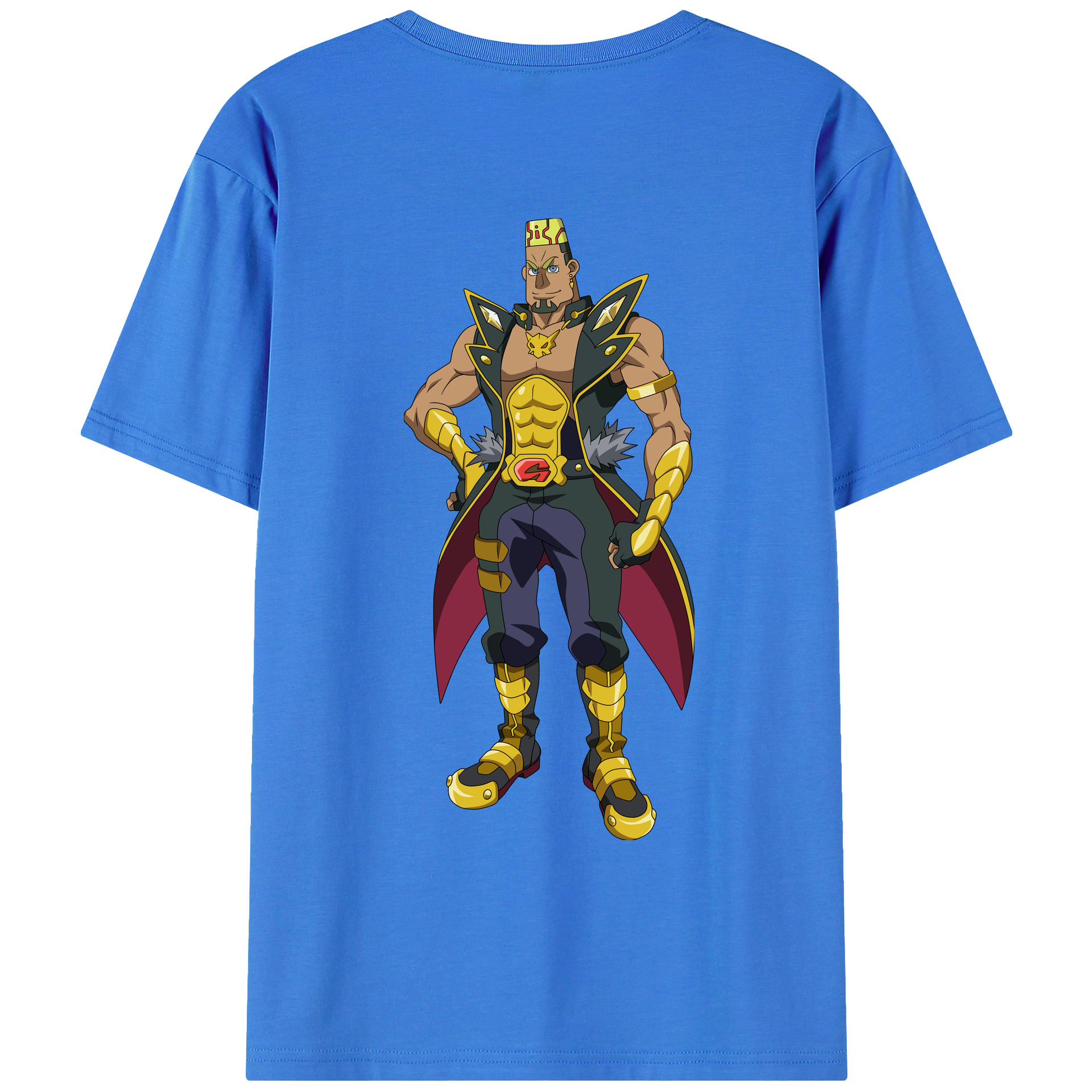 （画像用） 遊☆戯☆王 Yu-Gi-Oh! 綿100％ メンズ半袖Tシャツ（バックプリント） 通気性