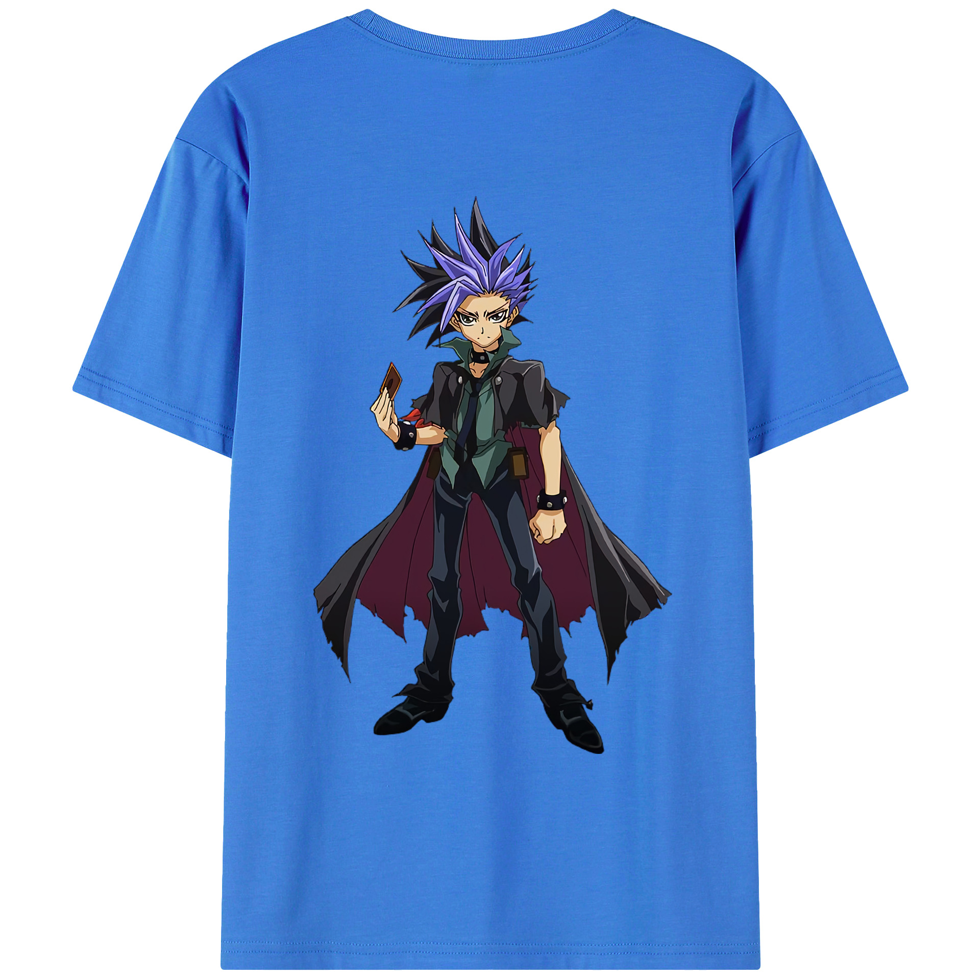 （画像用） 遊☆戯☆王 Yu-Gi-Oh! 綿100％ メンズ半袖Tシャツ（バックプリント） 通気性