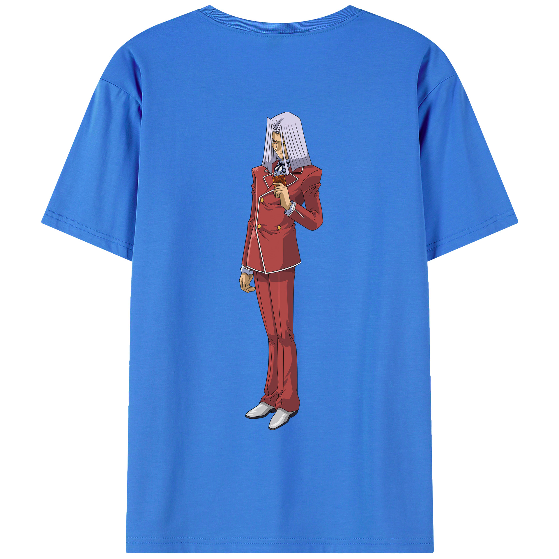（画像用） 遊☆戯☆王 Yu-Gi-Oh! 綿100％ メンズ半袖Tシャツ（バックプリント） 通気性