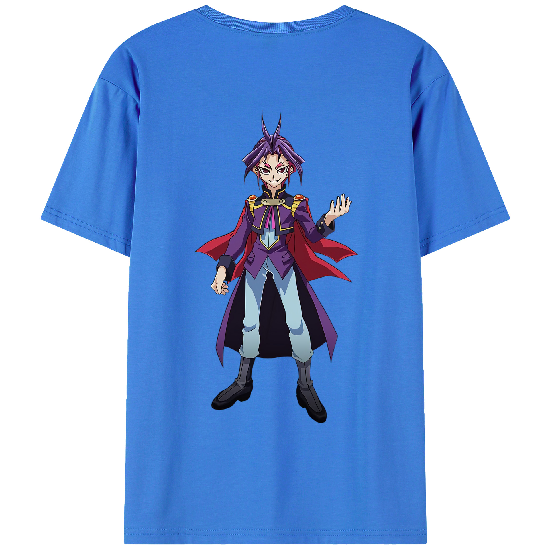 （画像用） 遊☆戯☆王 Yu-Gi-Oh! 綿100％ メンズ半袖Tシャツ（バックプリント） 通気性