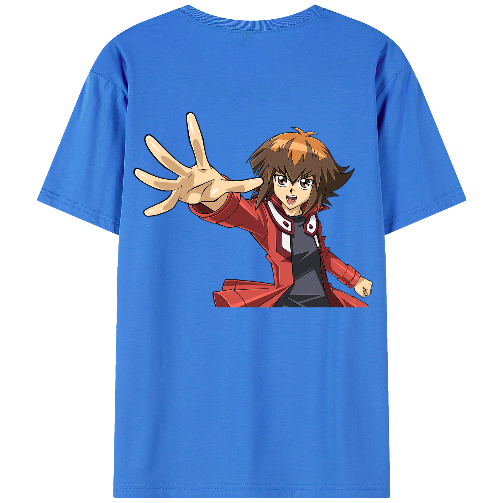 （画像用） 遊☆戯☆王 Yu-Gi-Oh! 綿100％ メンズ半袖Tシャツ（バックプリント） 通気性