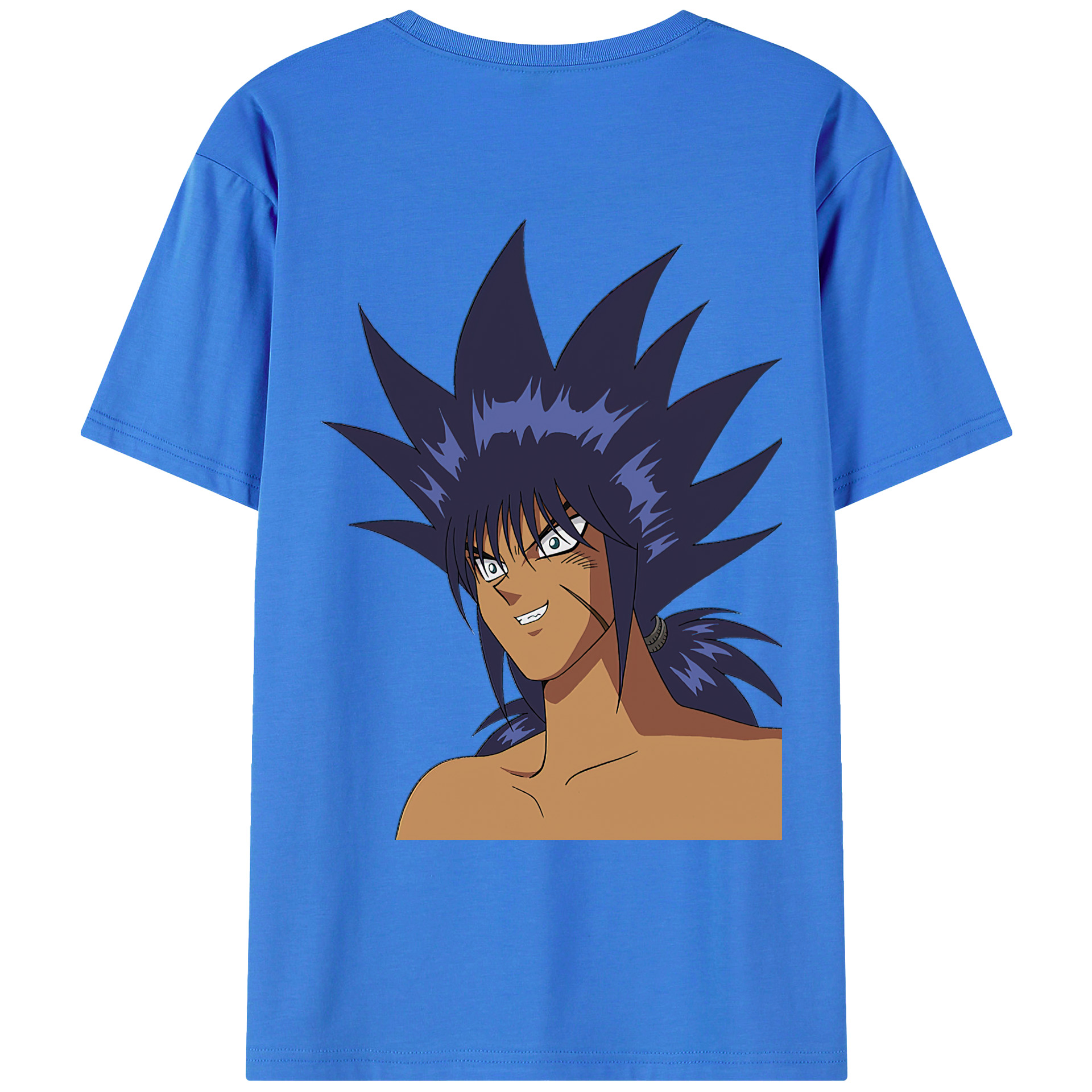 （画像用） 遊☆戯☆王 Yu-Gi-Oh! 綿100％ メンズ半袖Tシャツ（バックプリント） 通気性