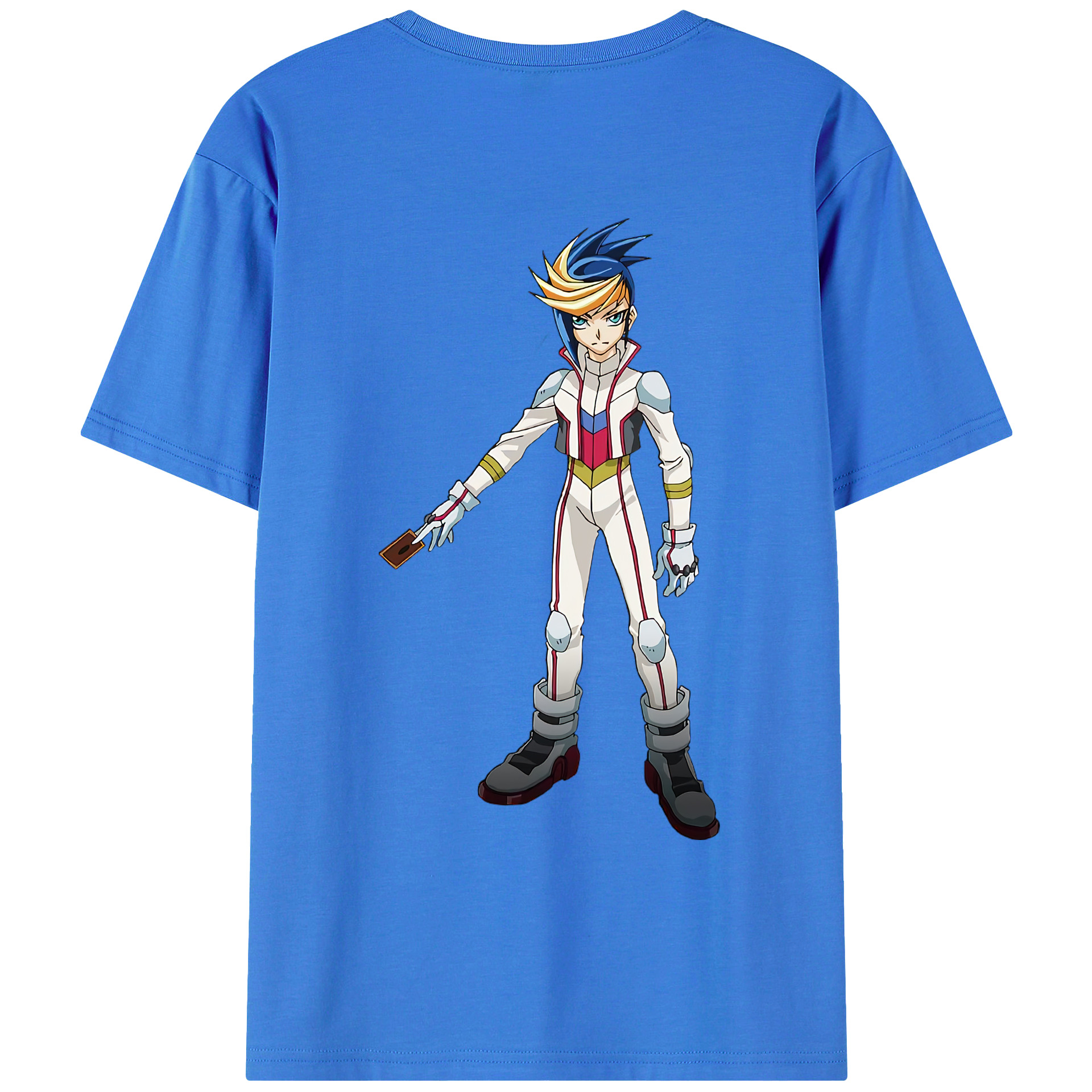 （画像用） 遊☆戯☆王 Yu-Gi-Oh! 綿100％ メンズ半袖Tシャツ（バックプリント） 通気性