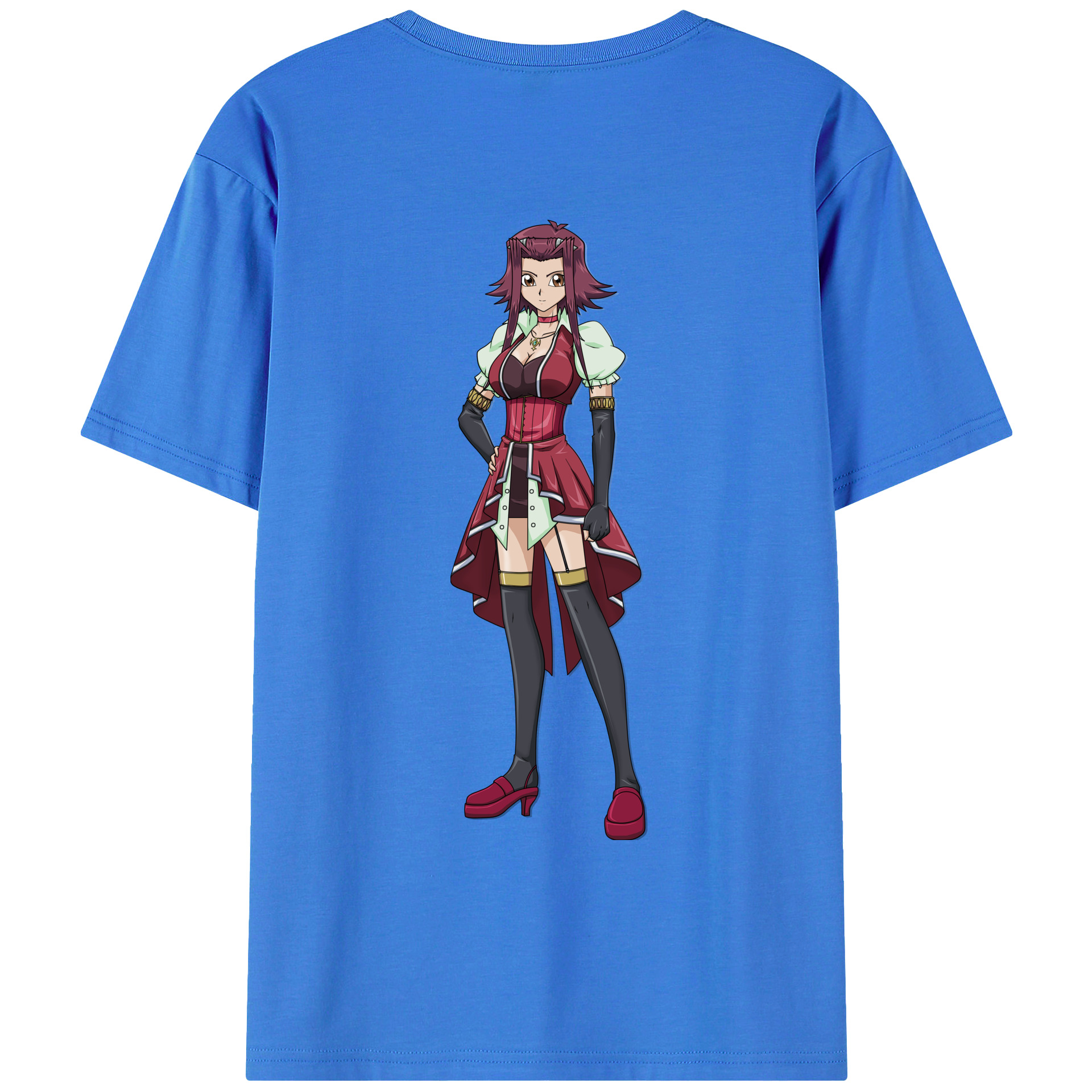 （画像用） 遊☆戯☆王 Yu-Gi-Oh! 綿100％ メンズ半袖Tシャツ（バックプリント） 通気性