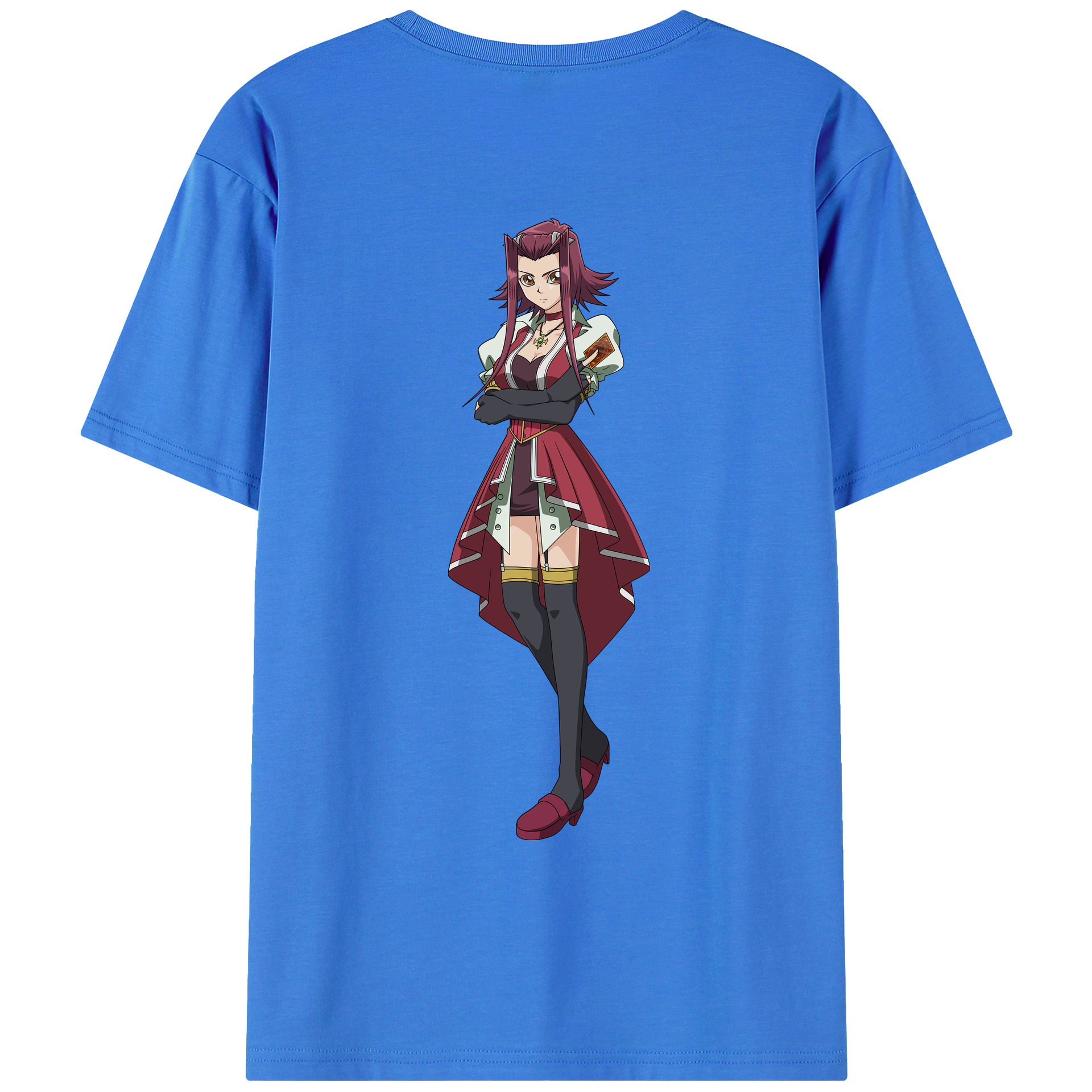 （画像用） 遊☆戯☆王 Yu-Gi-Oh! 綿100％ メンズ半袖Tシャツ（バックプリント） 通気性