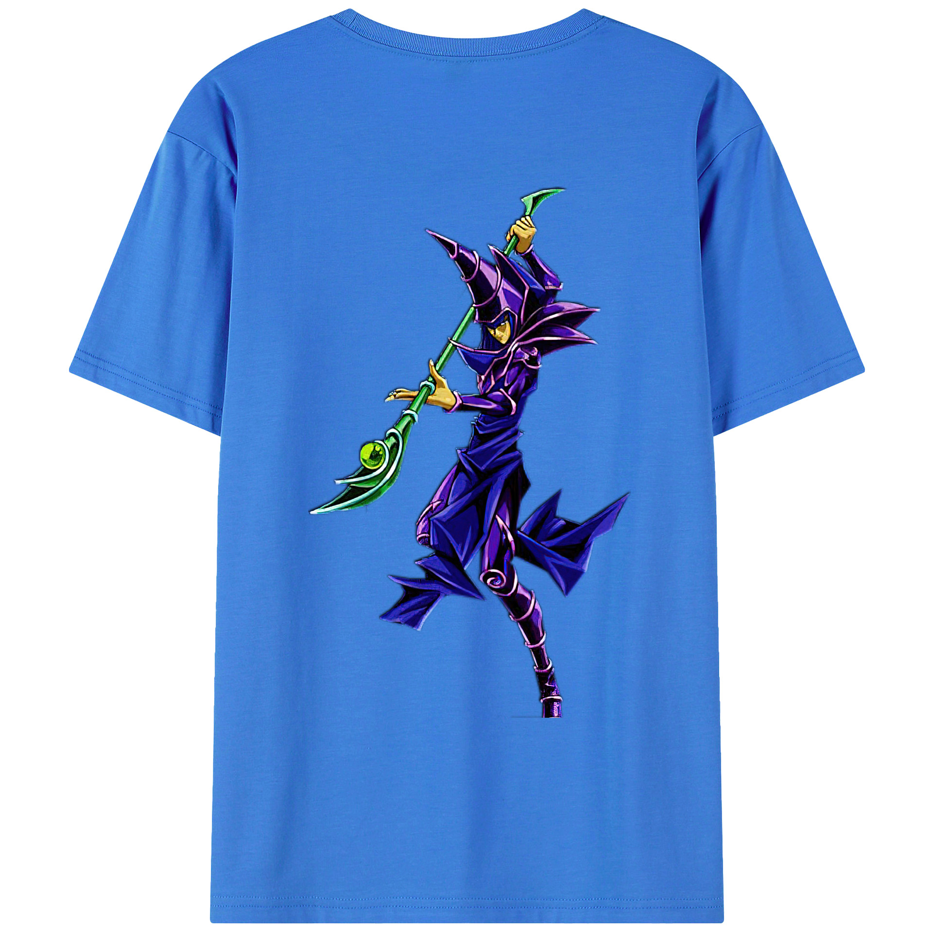 （画像用） 遊☆戯☆王 Yu-Gi-Oh! 綿100％ メンズ半袖Tシャツ（バックプリント） 通気性