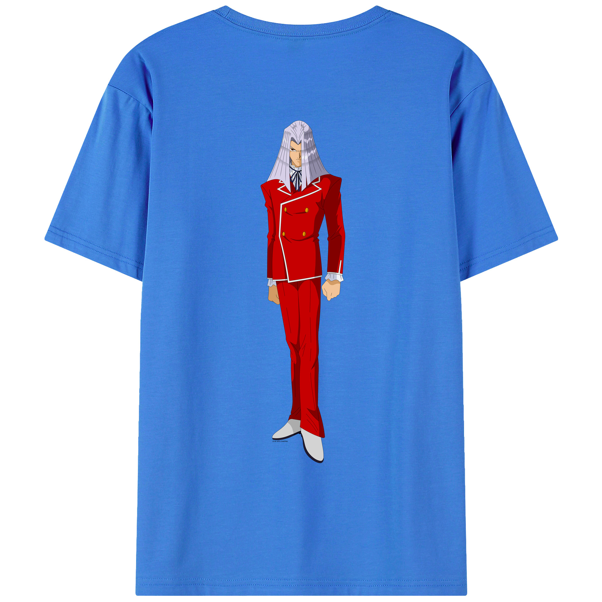 （画像用） 遊☆戯☆王 Yu-Gi-Oh! 綿100％ メンズ半袖Tシャツ（バックプリント） 通気性