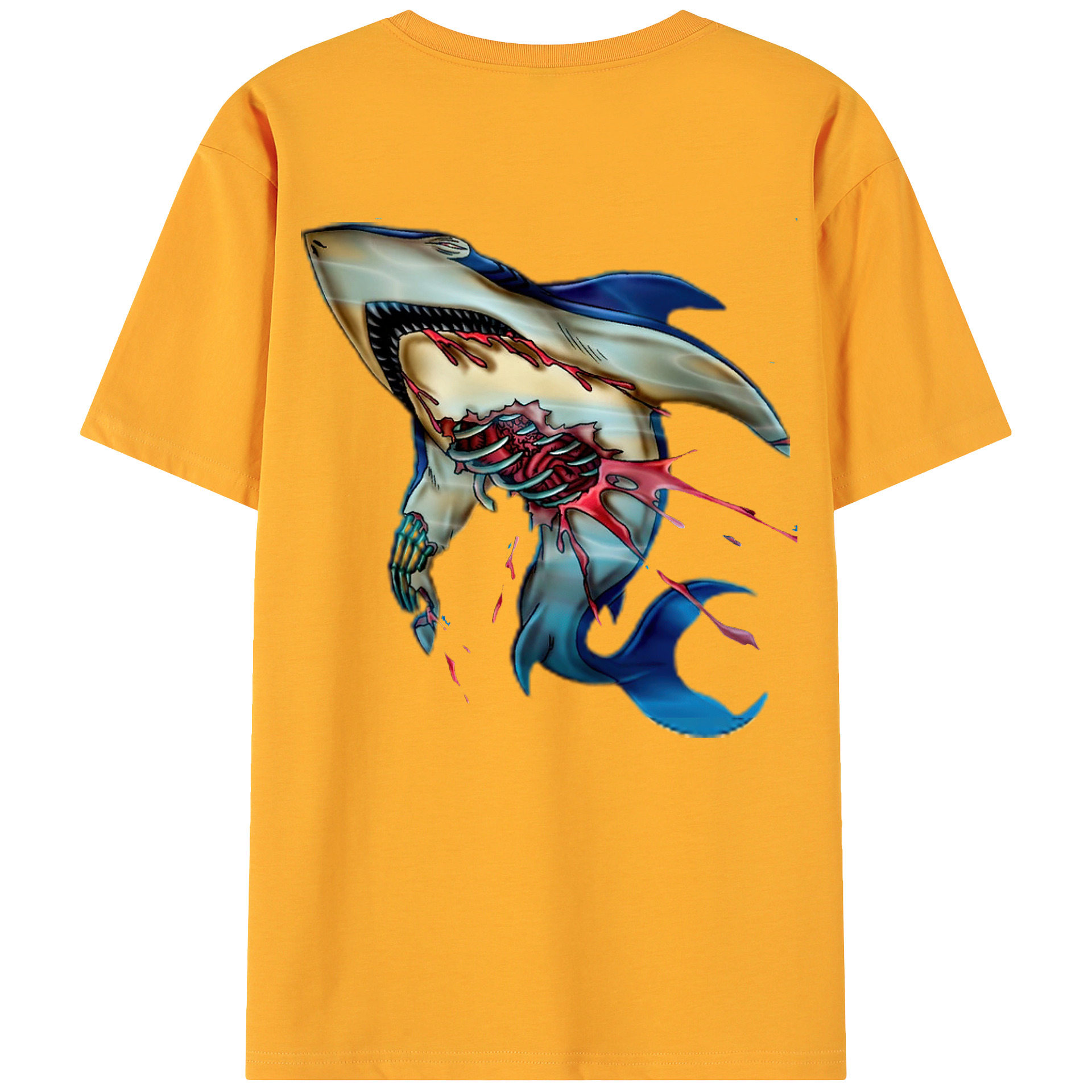 （画像用） 遊☆戯☆王 Yu-Gi-Oh! 綿100％ メンズ半袖Tシャツ（バックプリント） 通気性