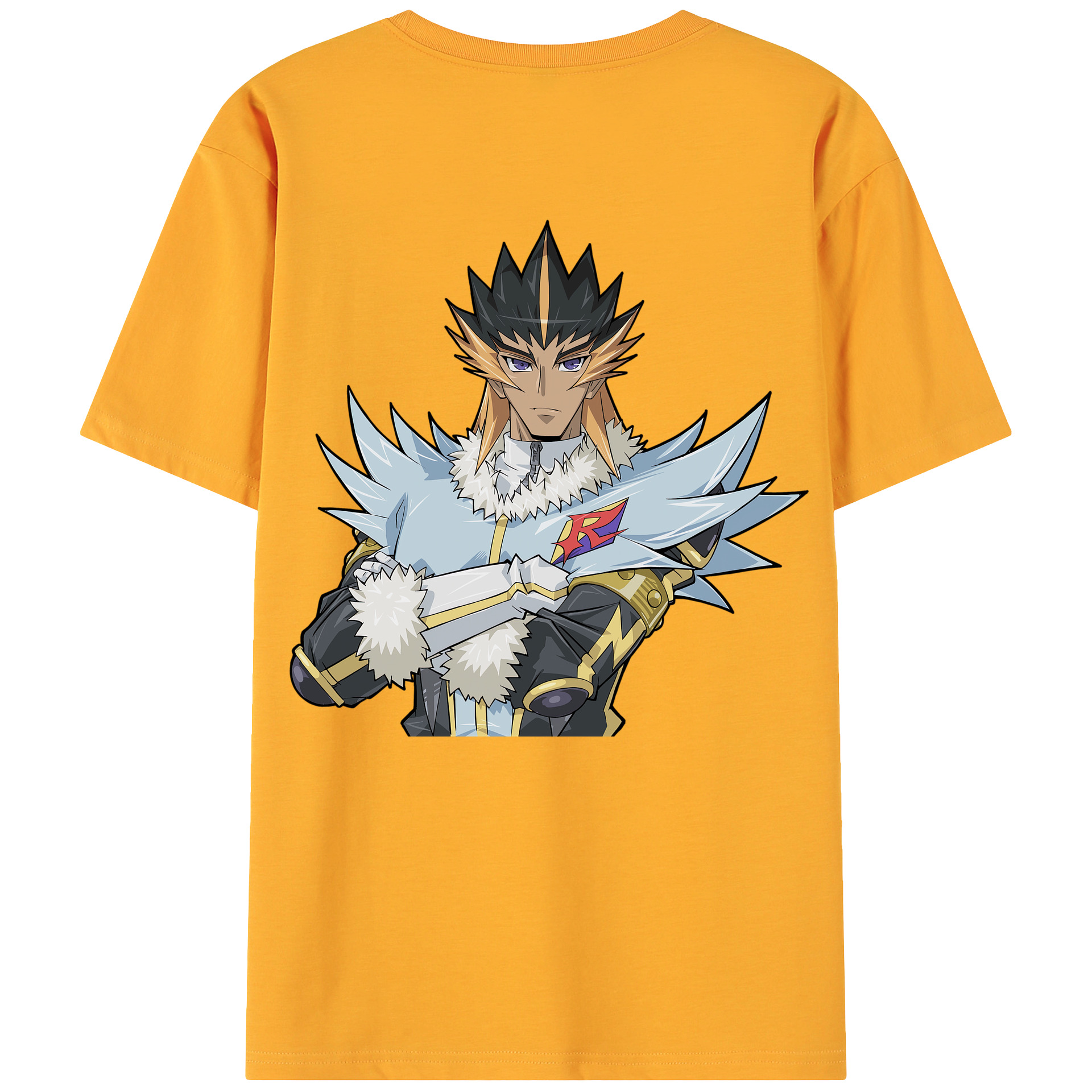 （画像用） 遊☆戯☆王 Yu-Gi-Oh! 綿100％ メンズ半袖Tシャツ（バックプリント） 通気性