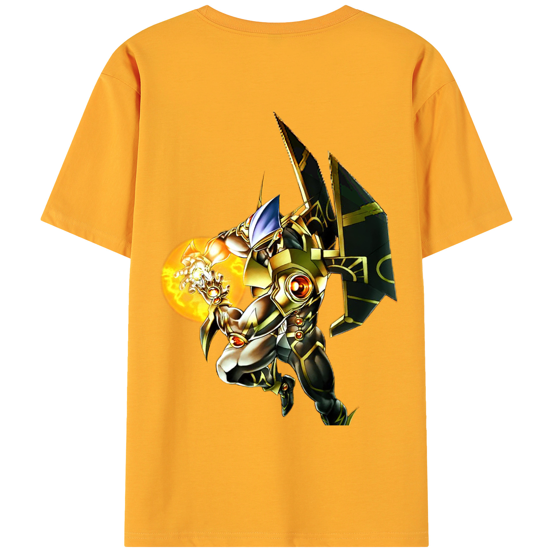 （画像用） 遊☆戯☆王 Yu-Gi-Oh! 綿100％ メンズ半袖Tシャツ（バックプリント） 通気性