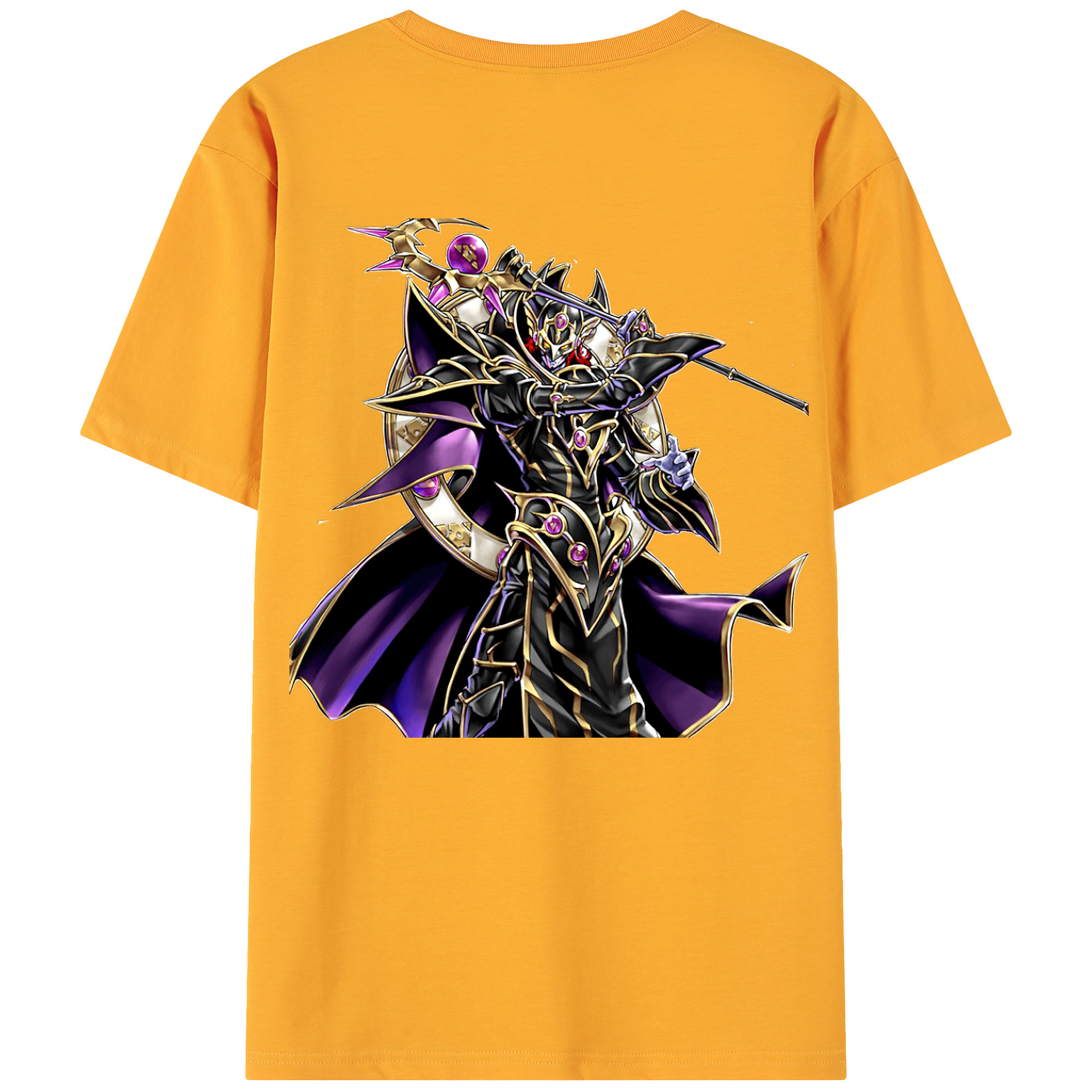 （画像用） 遊☆戯☆王 Yu-Gi-Oh! 綿100％ メンズ半袖Tシャツ（バックプリント） 通気性
