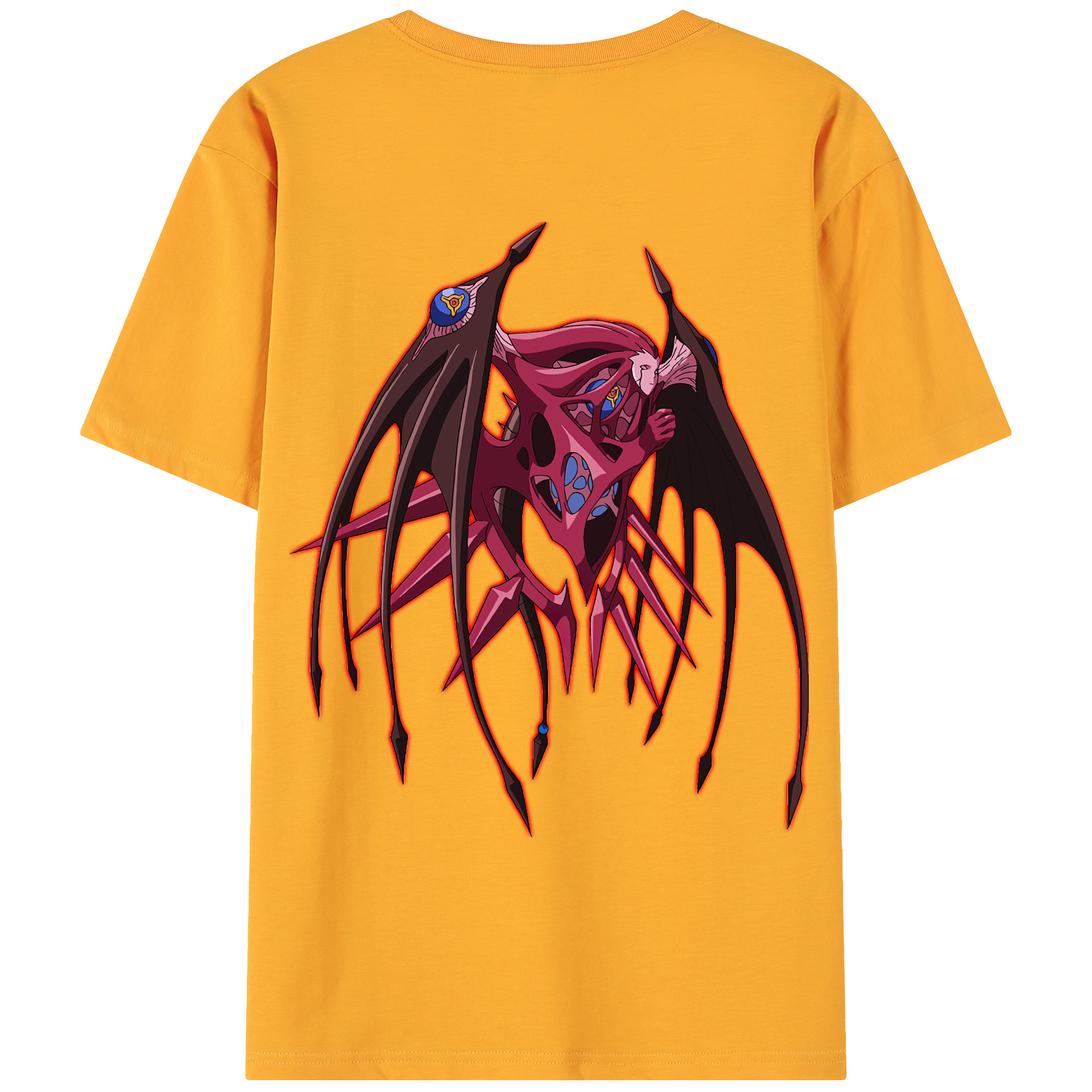 （画像用） 遊☆戯☆王 Yu-Gi-Oh! 綿100％ メンズ半袖Tシャツ（バックプリント） 通気性