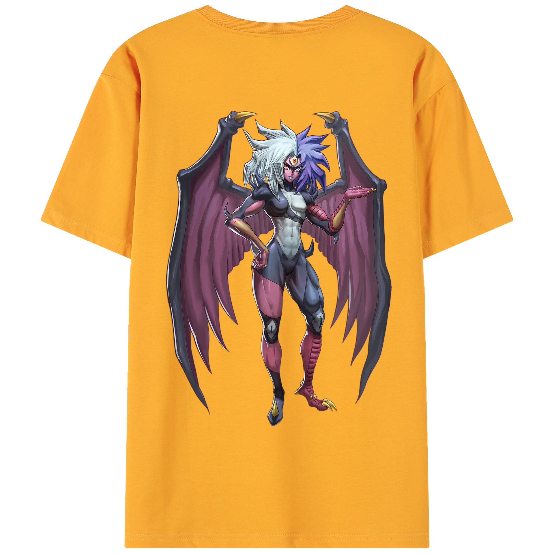 （画像用） 遊☆戯☆王 Yu-Gi-Oh! 綿100％ メンズ半袖Tシャツ（バックプリント） 通気性
