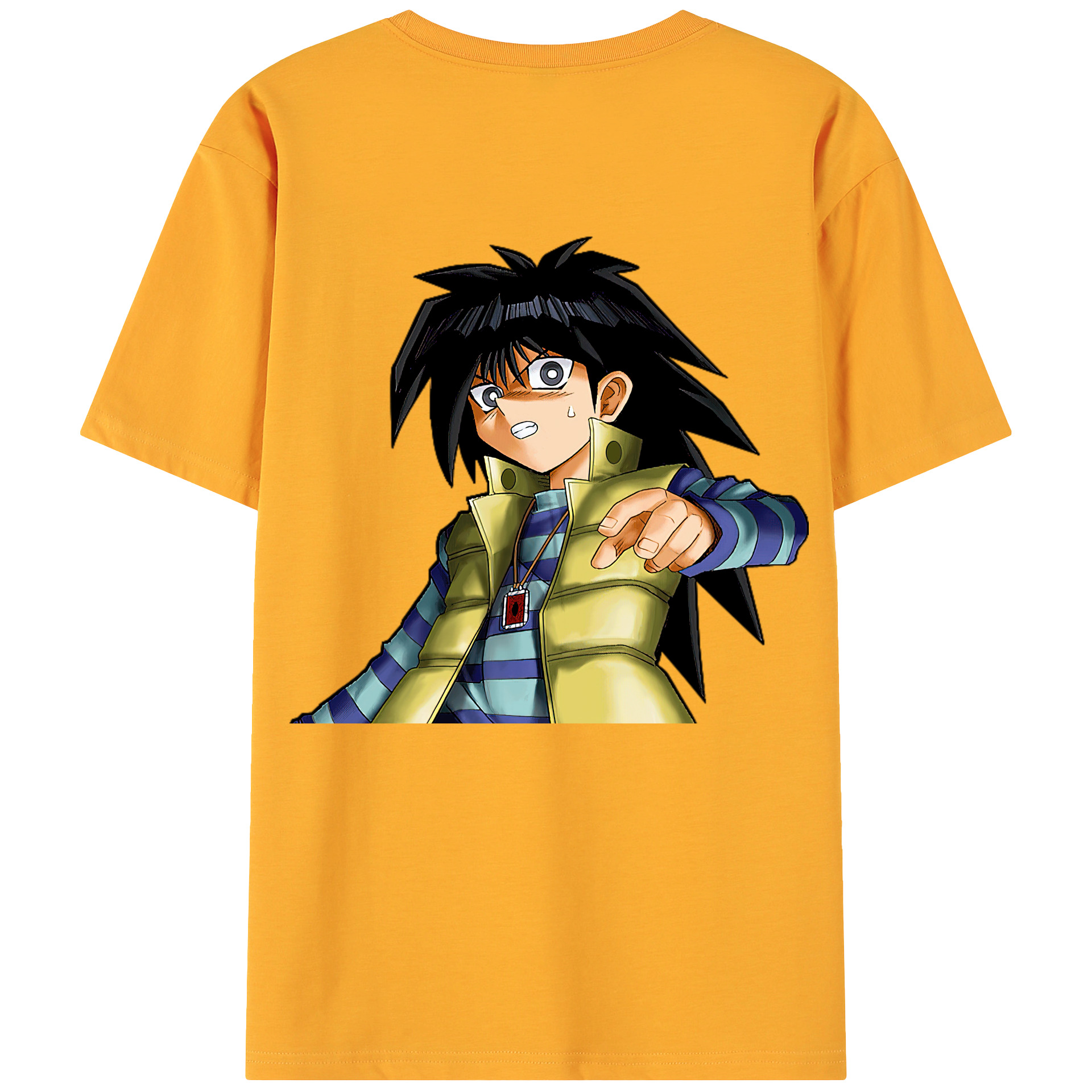 （画像用） 遊☆戯☆王 Yu-Gi-Oh! 綿100％ メンズ半袖Tシャツ（バックプリント） 通気性