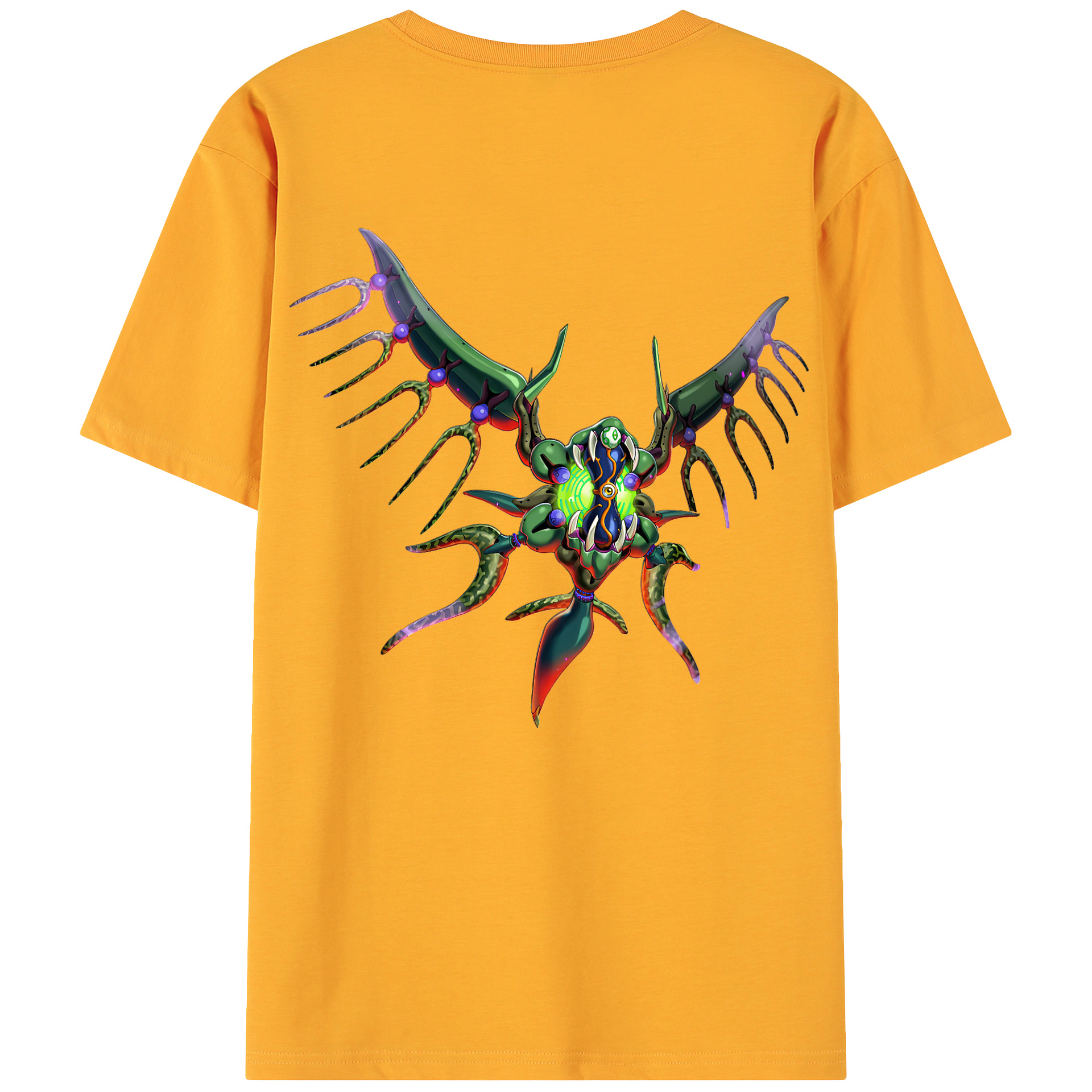 （画像用） 遊☆戯☆王 Yu-Gi-Oh! 綿100％ メンズ半袖Tシャツ（バックプリント） 通気性
