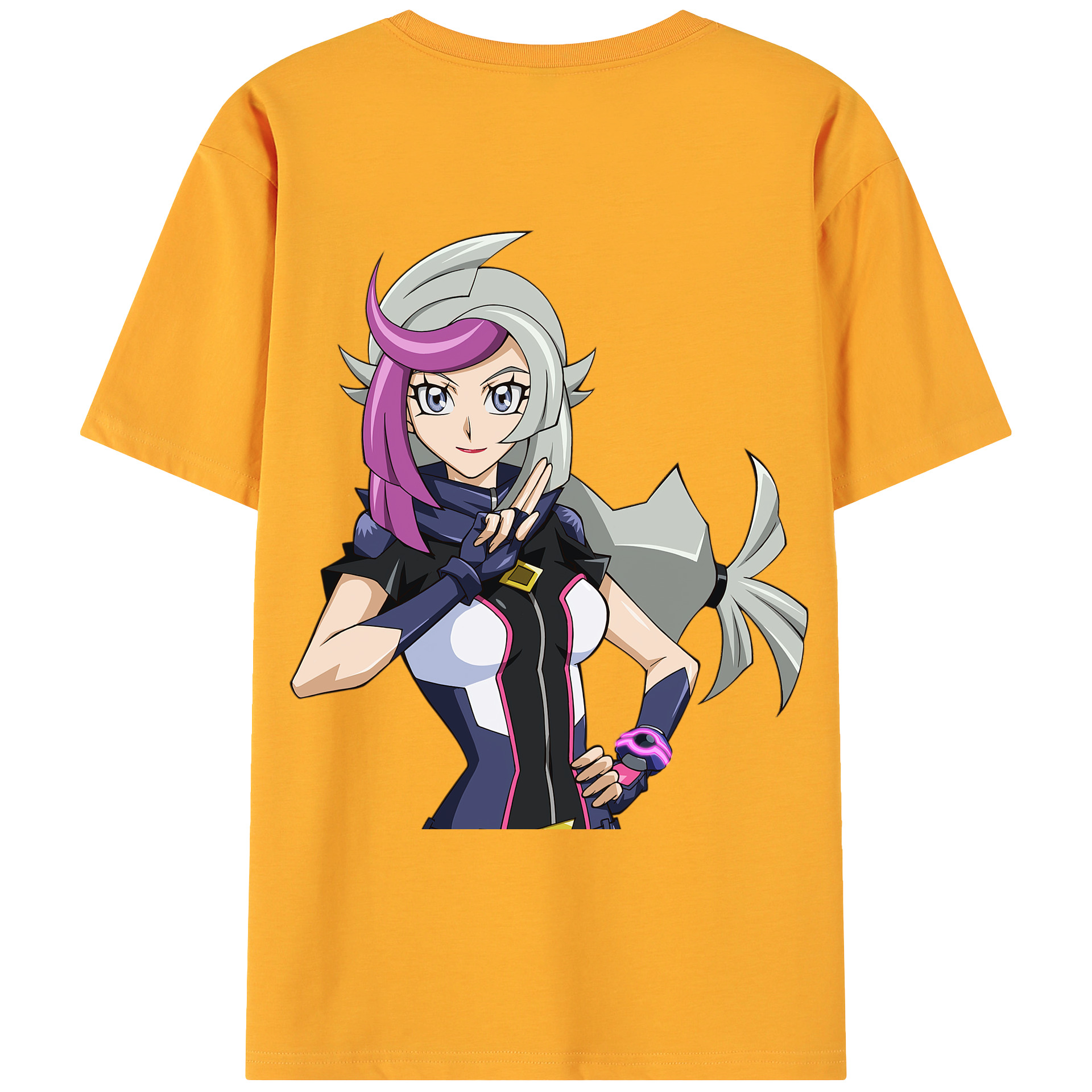 （画像用） 遊☆戯☆王 Yu-Gi-Oh! 綿100％ メンズ半袖Tシャツ（バックプリント） 通気性