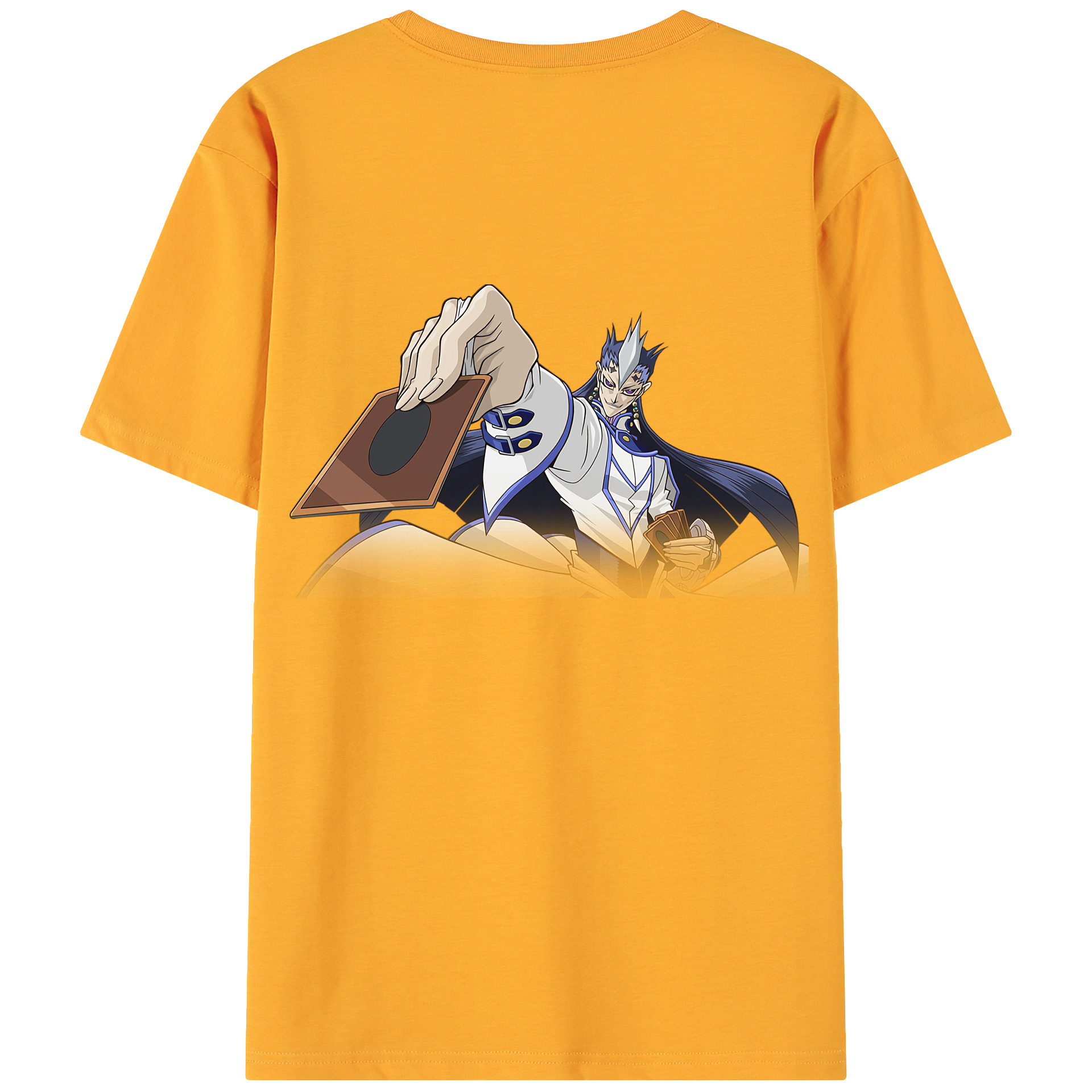 （画像用） 遊☆戯☆王 Yu-Gi-Oh! 綿100％ メンズ半袖Tシャツ（バックプリント） 通気性