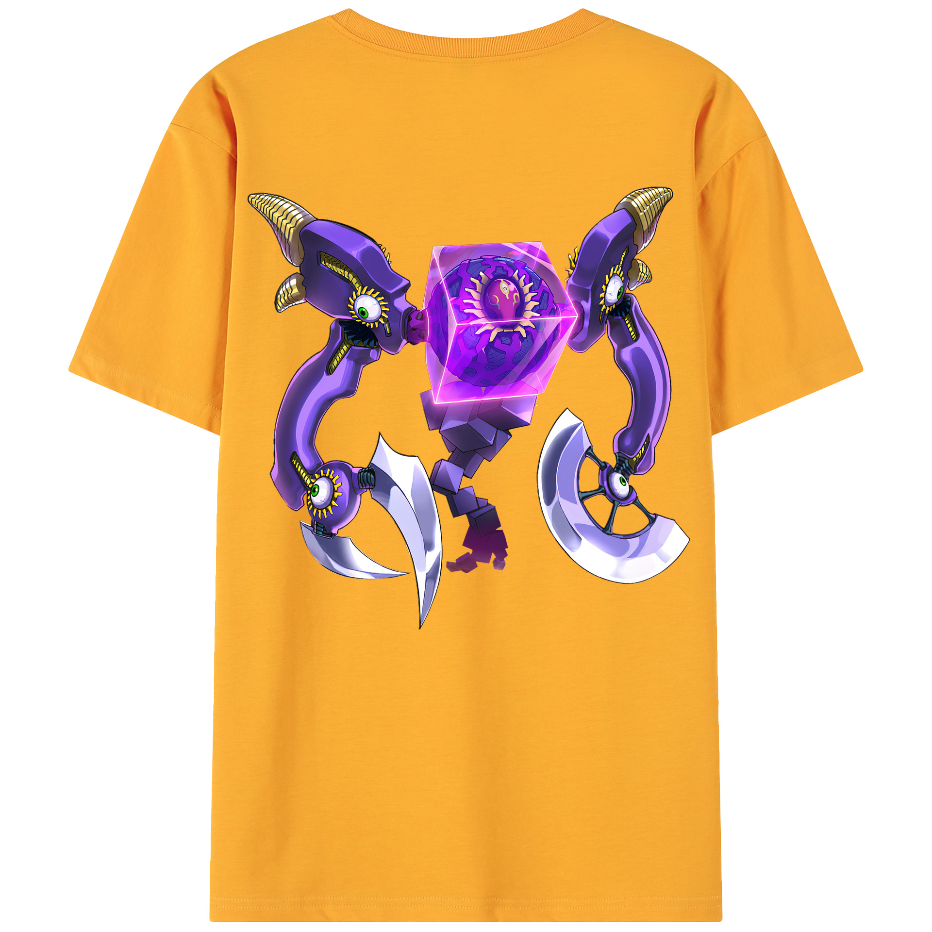 （画像用） 遊☆戯☆王 Yu-Gi-Oh! 綿100％ メンズ半袖Tシャツ（バックプリント） 通気性
