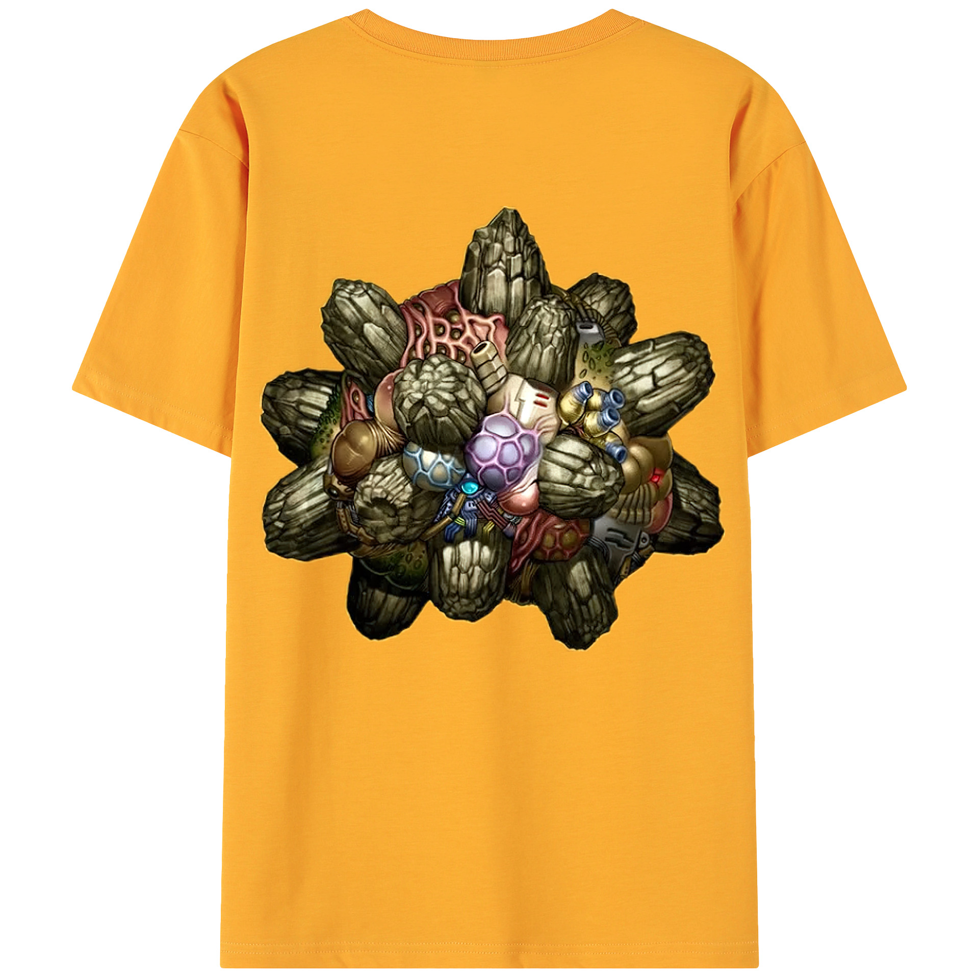 （画像用） 遊☆戯☆王 Yu-Gi-Oh! 綿100％ メンズ半袖Tシャツ（バックプリント） 通気性
