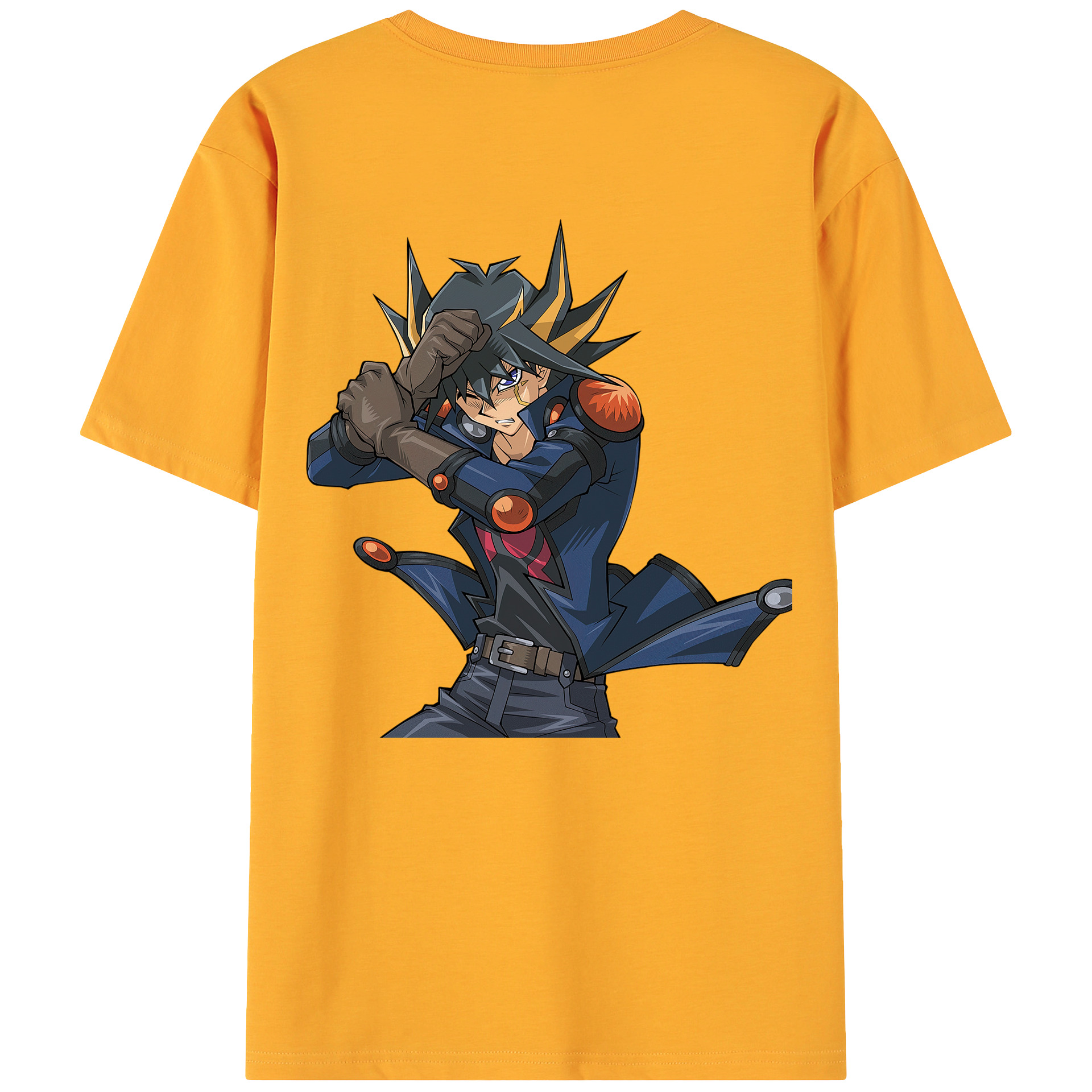 （画像用） 遊☆戯☆王 Yu-Gi-Oh! 綿100％ メンズ半袖Tシャツ（バックプリント） 通気性