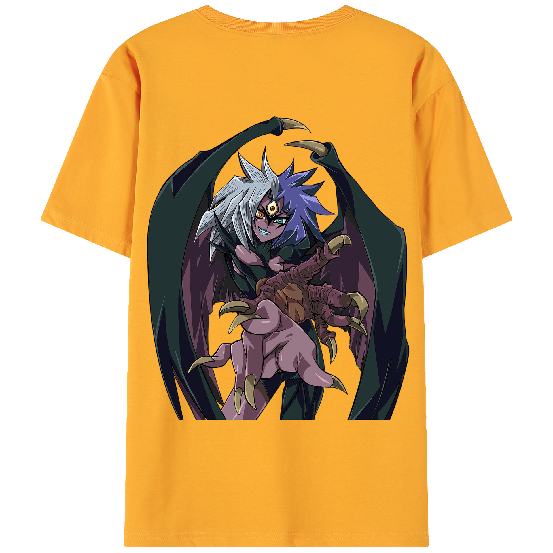 （画像用） 遊☆戯☆王 Yu-Gi-Oh! 綿100％ メンズ半袖Tシャツ（バックプリント） 通気性